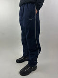 Vintage Nike Dark Blue Track Pants M/L