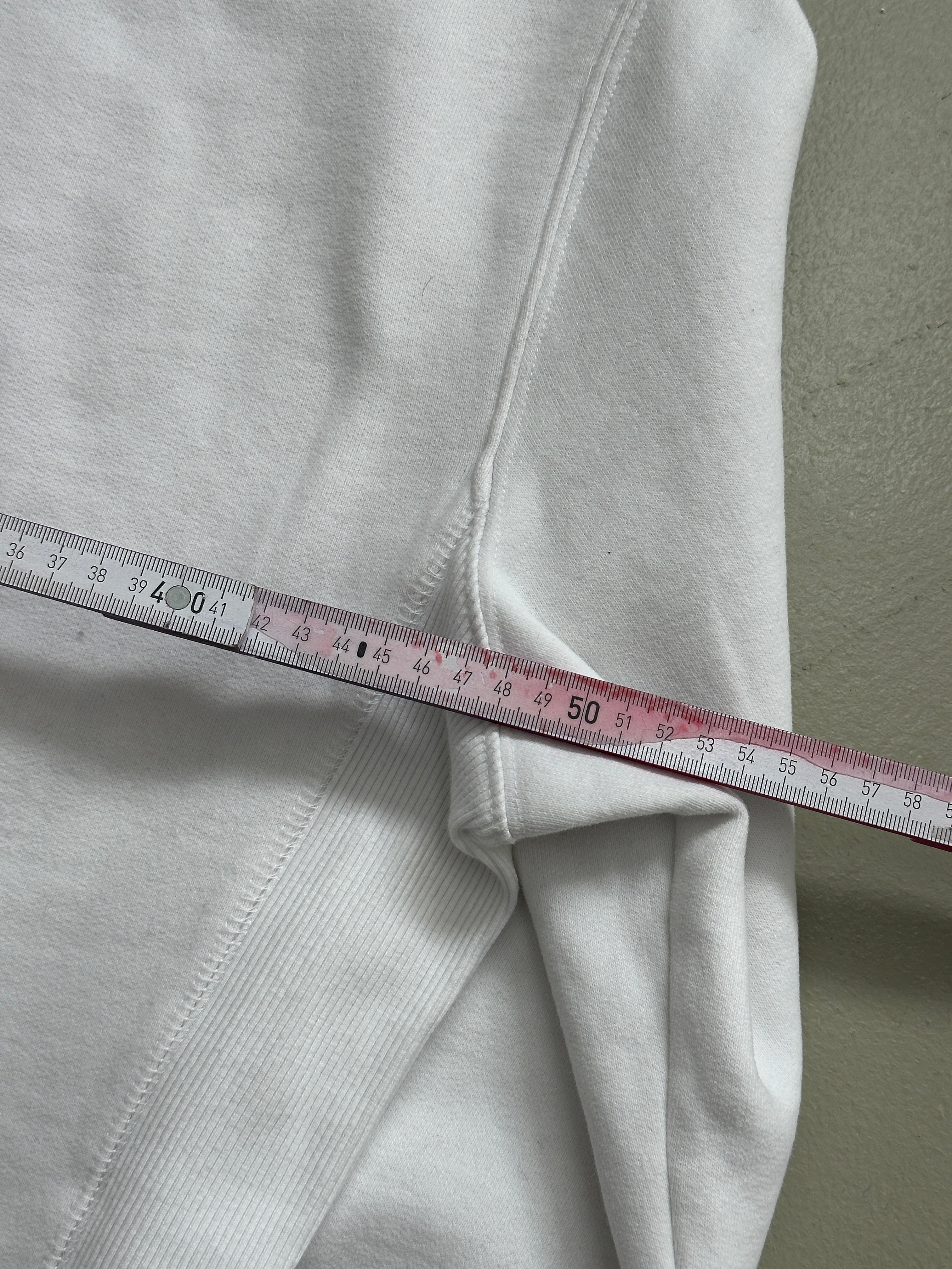 Vintage Superdry White and Red Sweater M