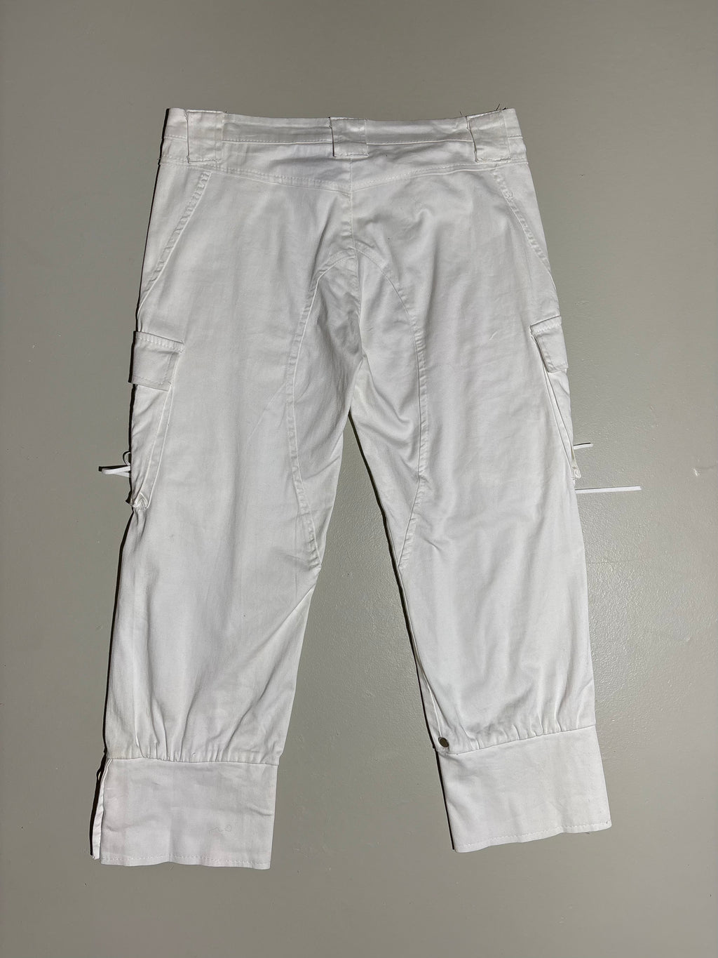 Vintage White Capri Cargo Pants S/M