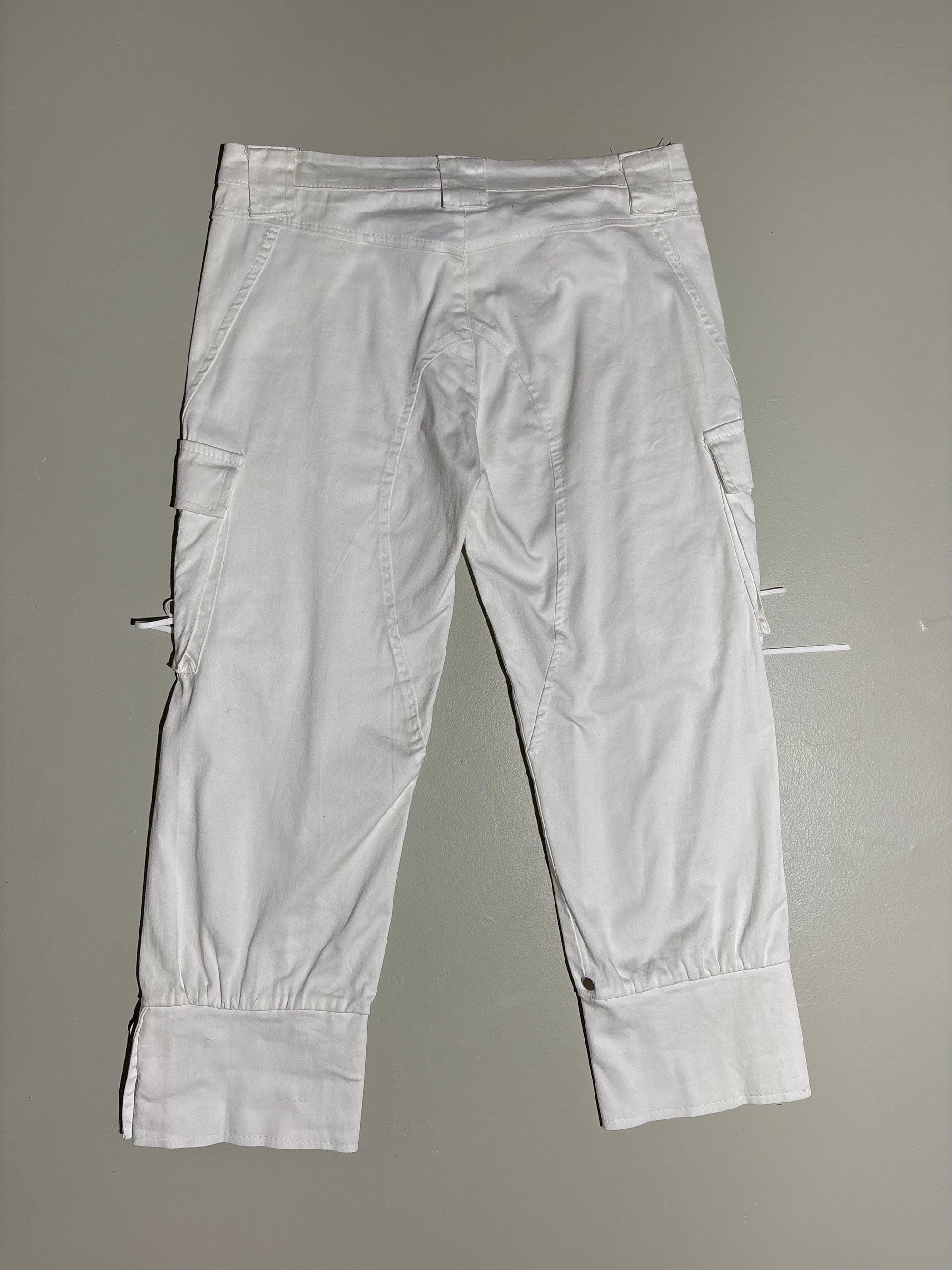 Vintage White Capri Cargo Pants M/L
