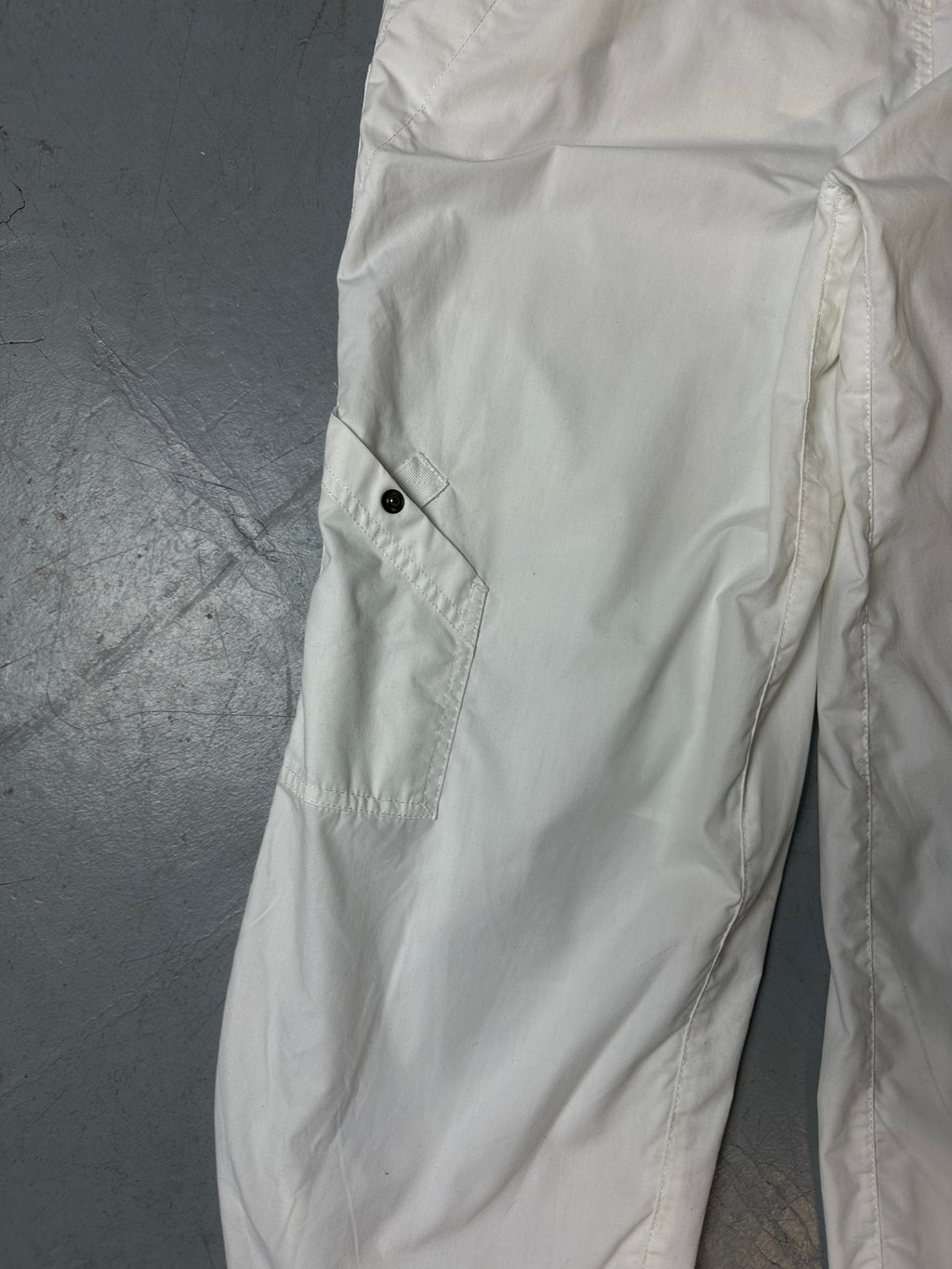 Vintage Nike White Capri Track Pants M