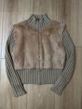 Vintage Fur Hybrid Zip Up S/M