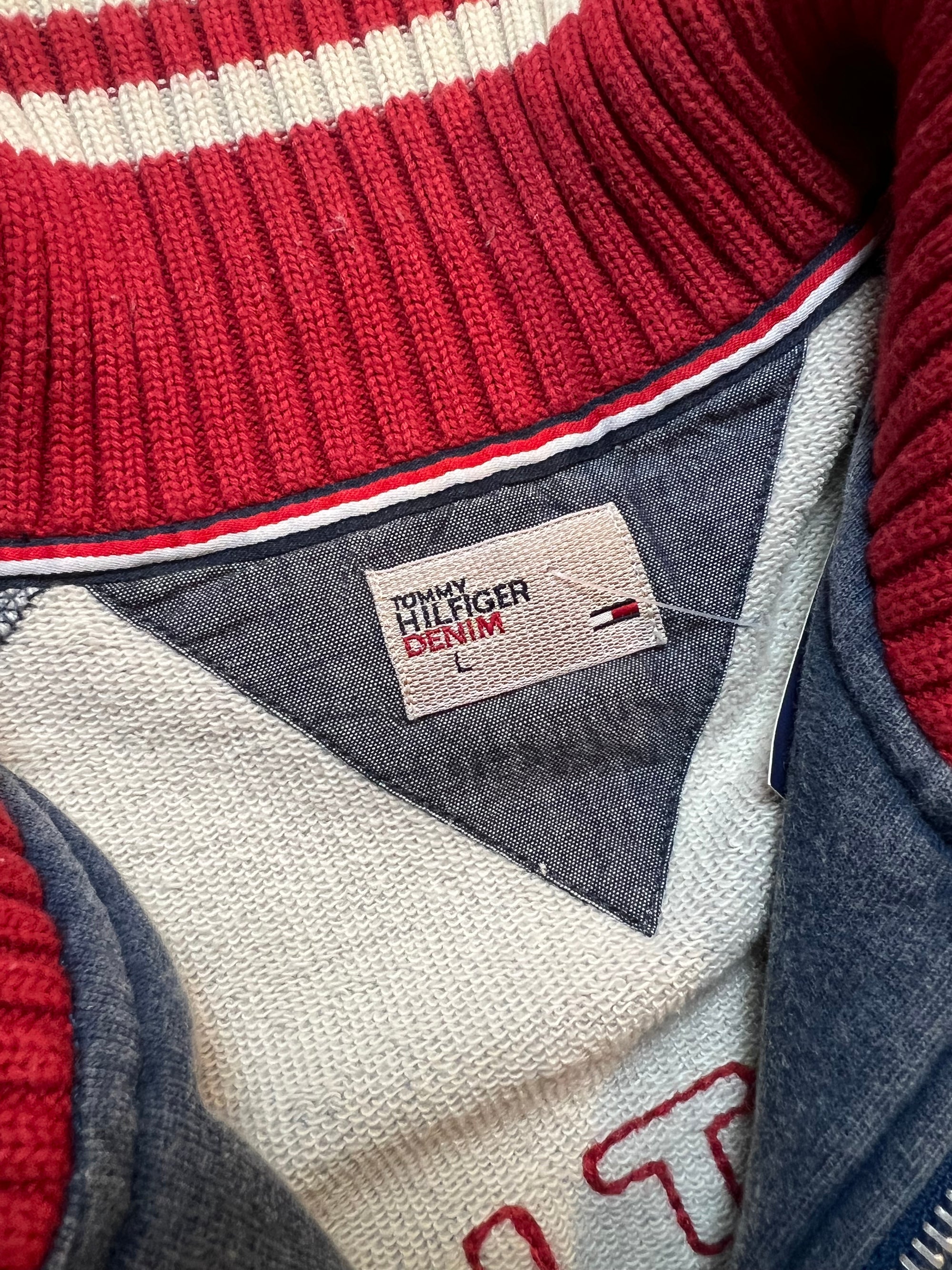 Vintage Blue Tommy Hilfiger Zip Jacket L