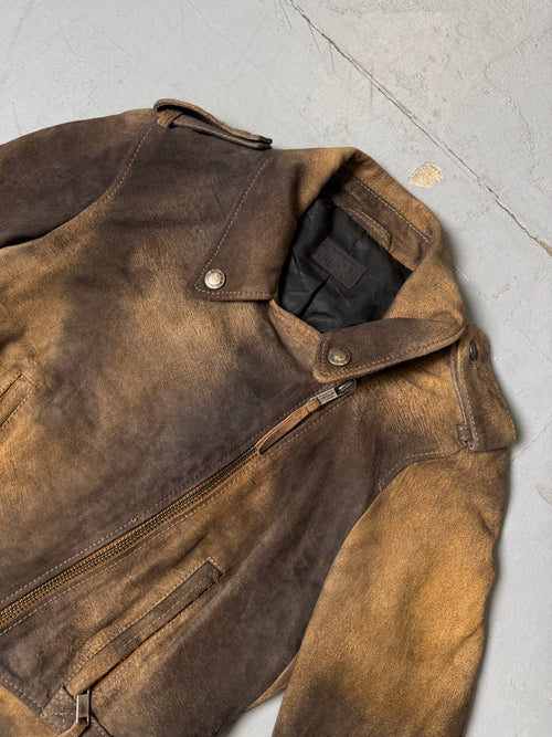 Vintage Diesel Brownish Lamb Leather Jacket S