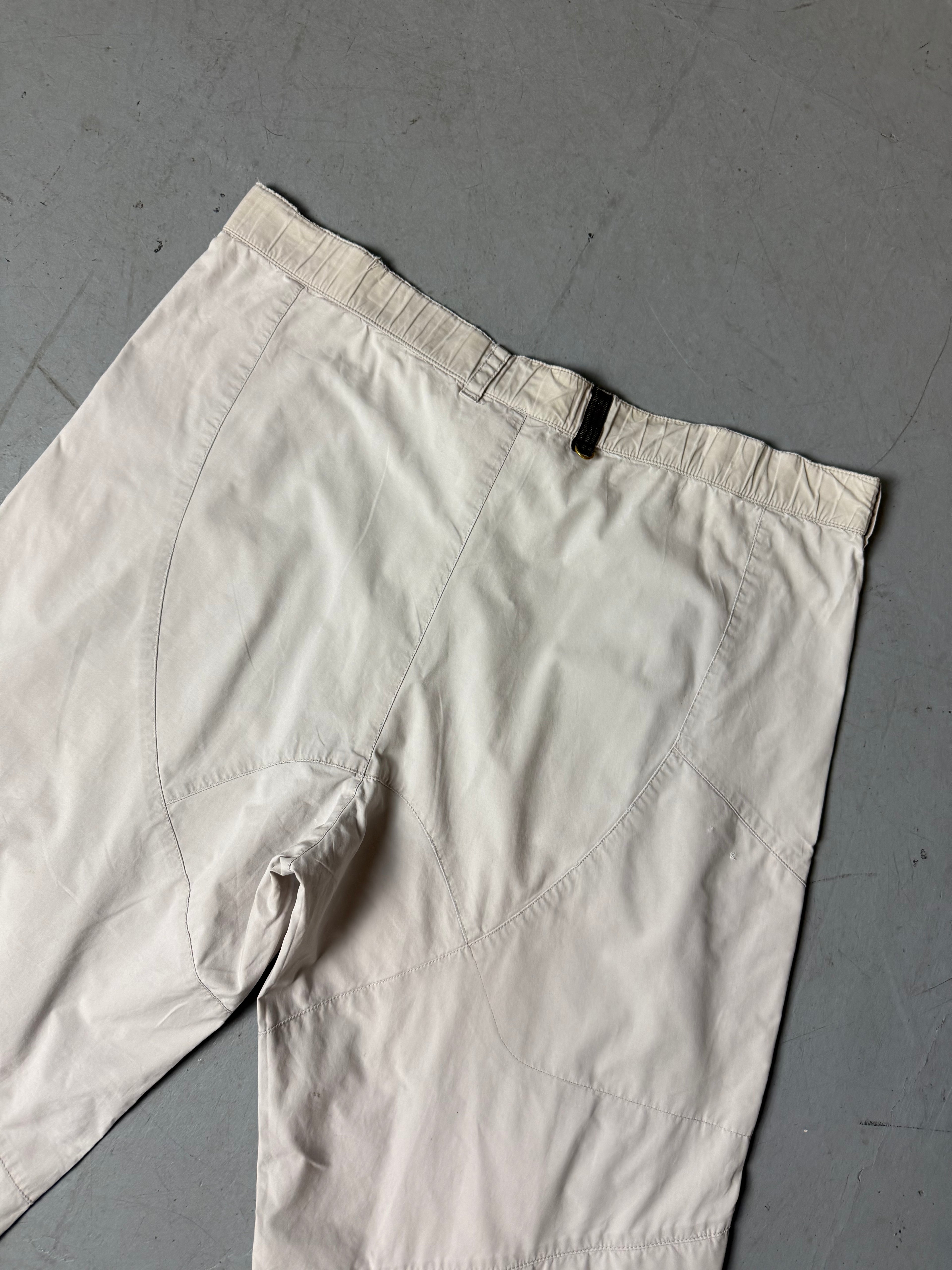 Vintage Adidas White Baggy Trackpants XL