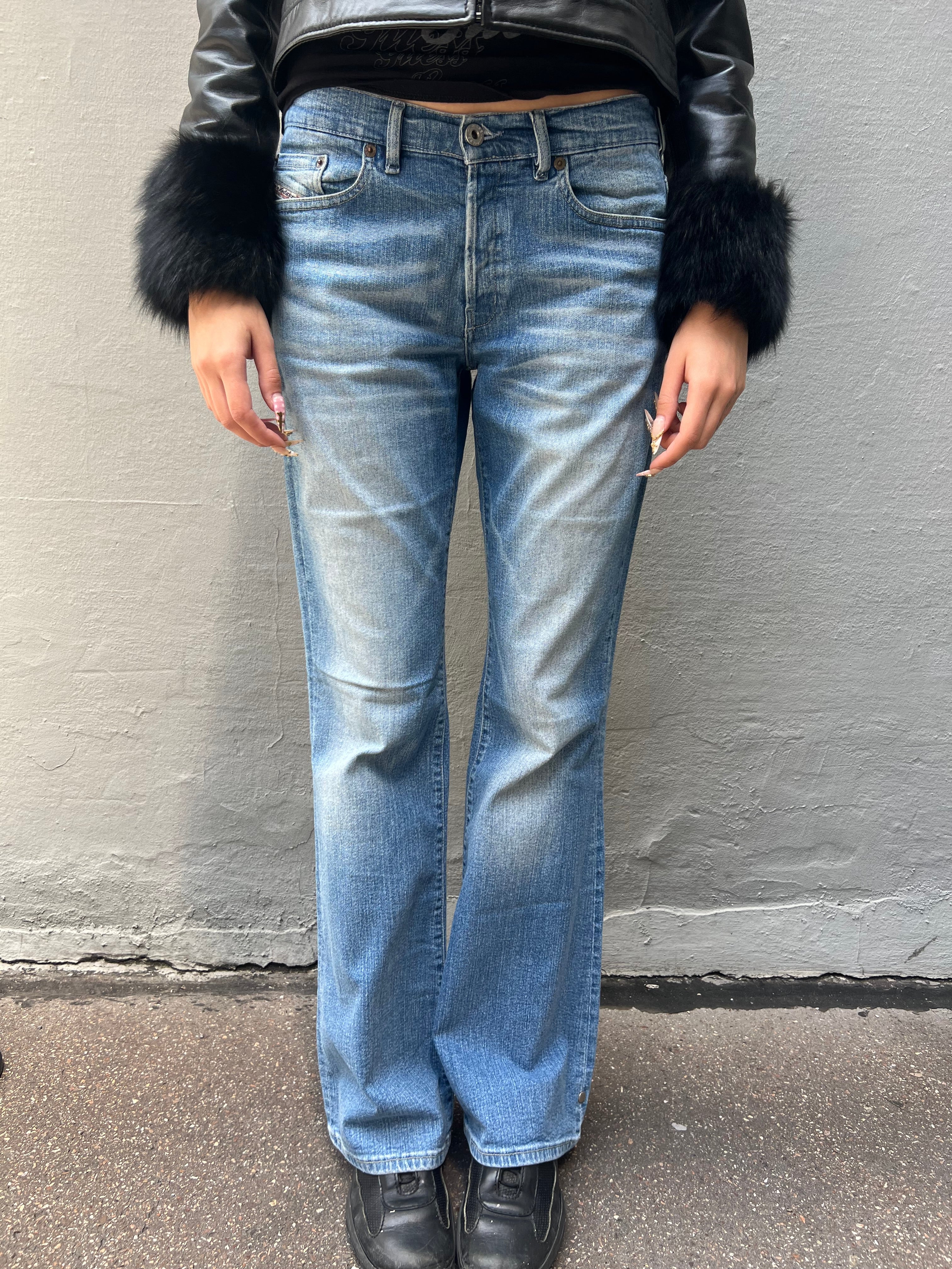 Vintage Diesel Flared Blue Denim Jeans S