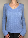 Babyblau Strickpullover knit sweater Ralph Lauren y2k vintage 