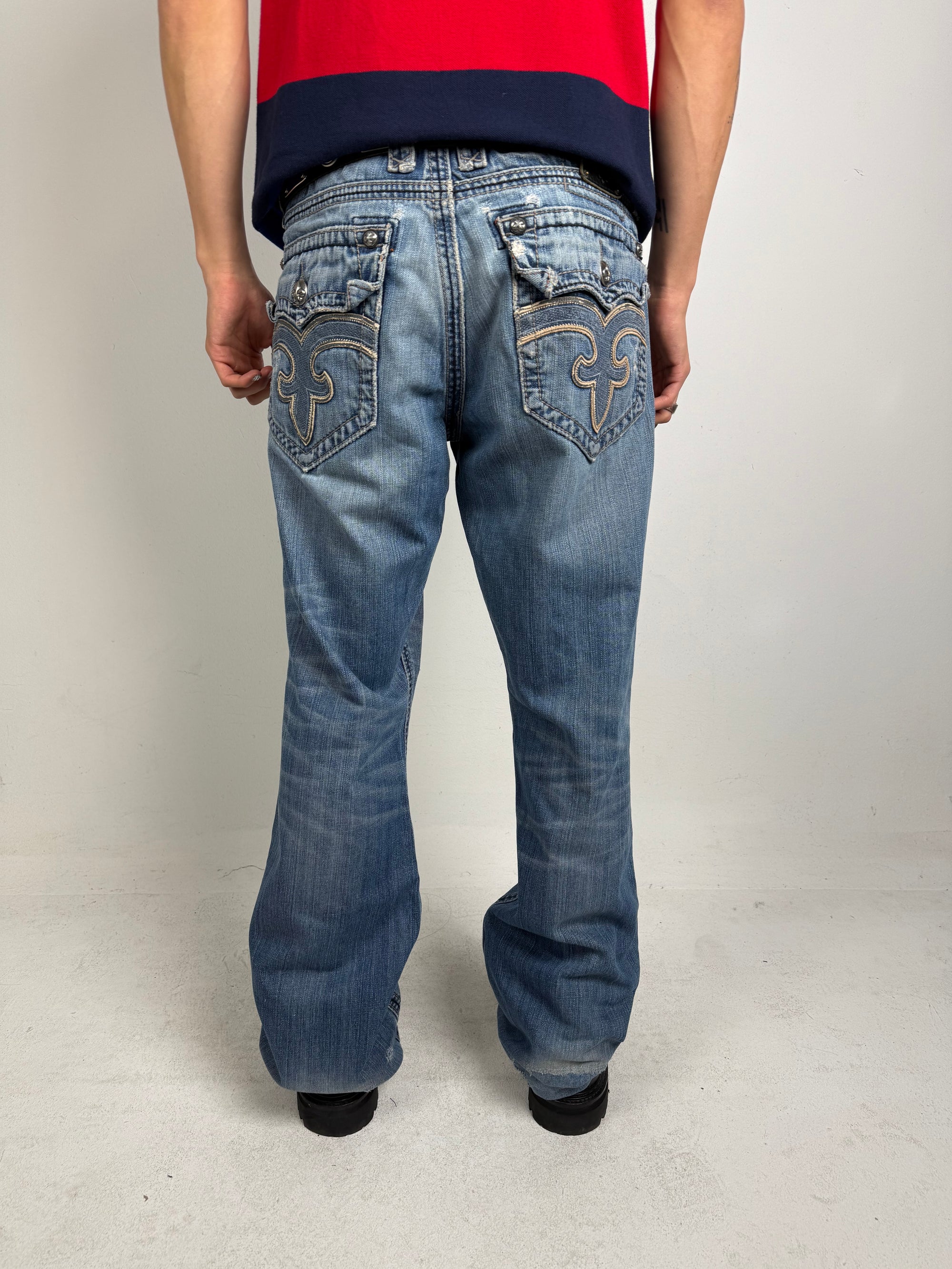 Vintage Rock Revival Y2K Bootcut Denim XL