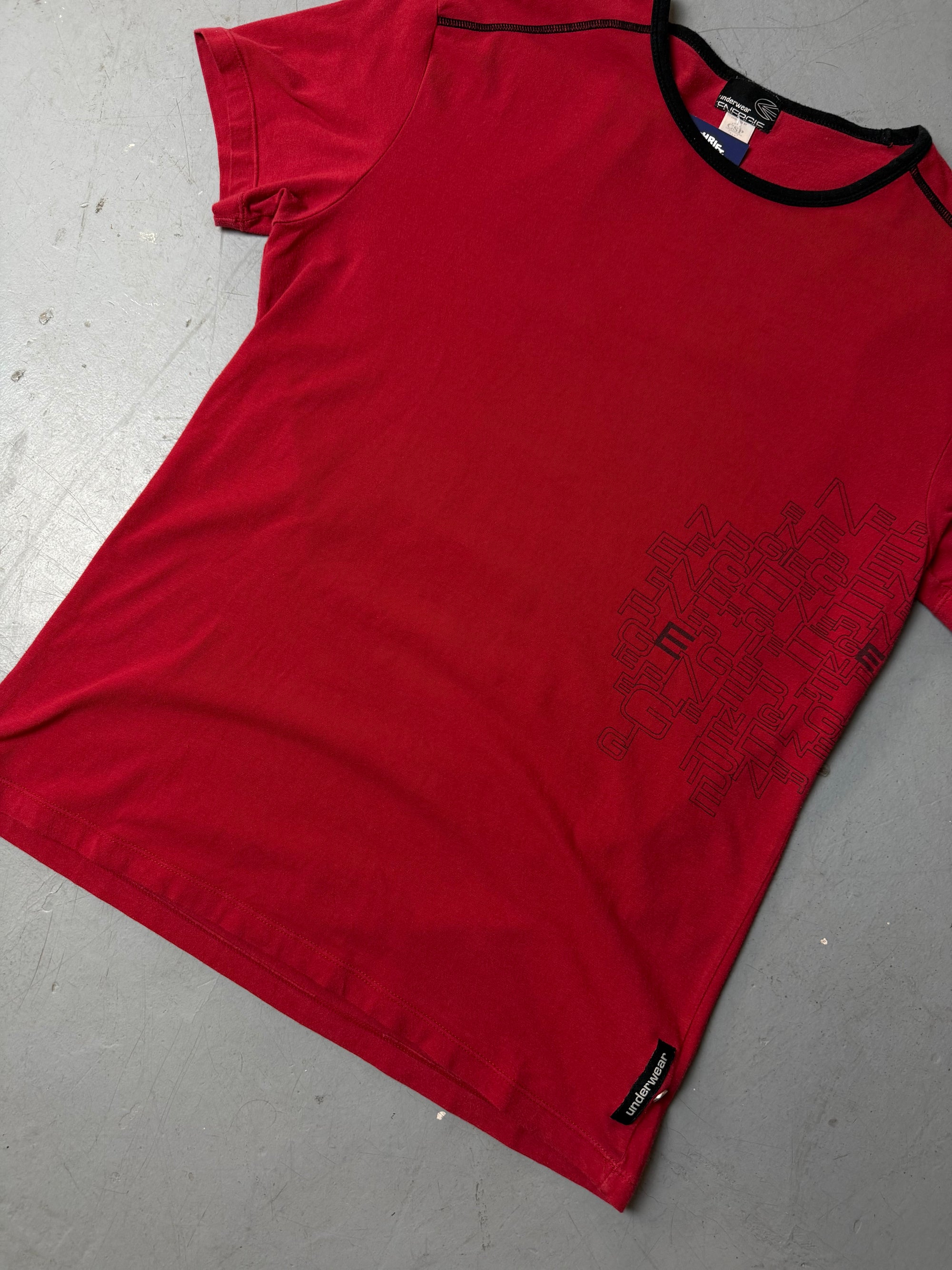 Vintage Energie Red Slim Fit T-Shirt M