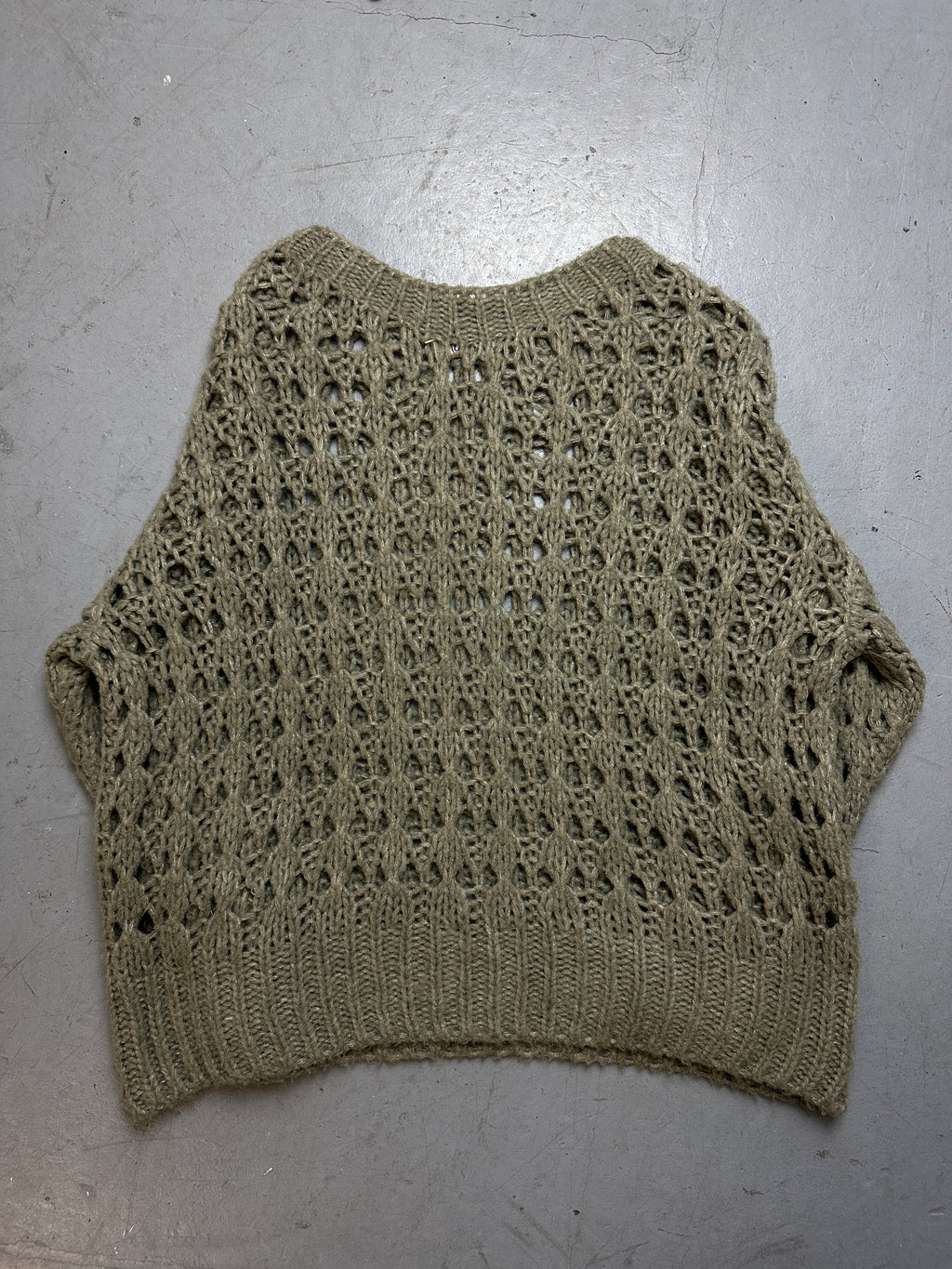 Produktbild von Vintage Green Knit Sweater S/M von hinten