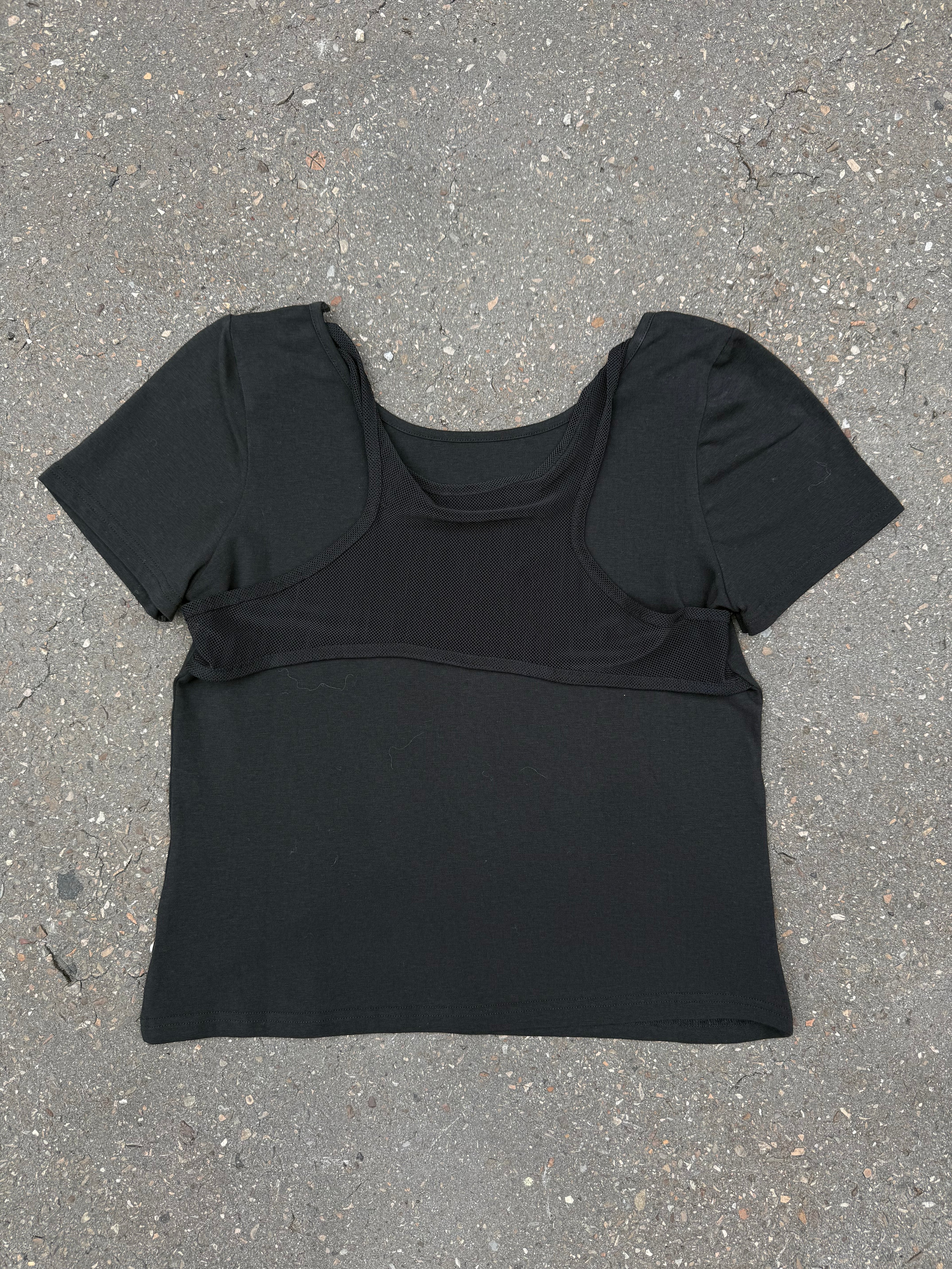 Vintage Palm Beach Black Baby Tee S/M