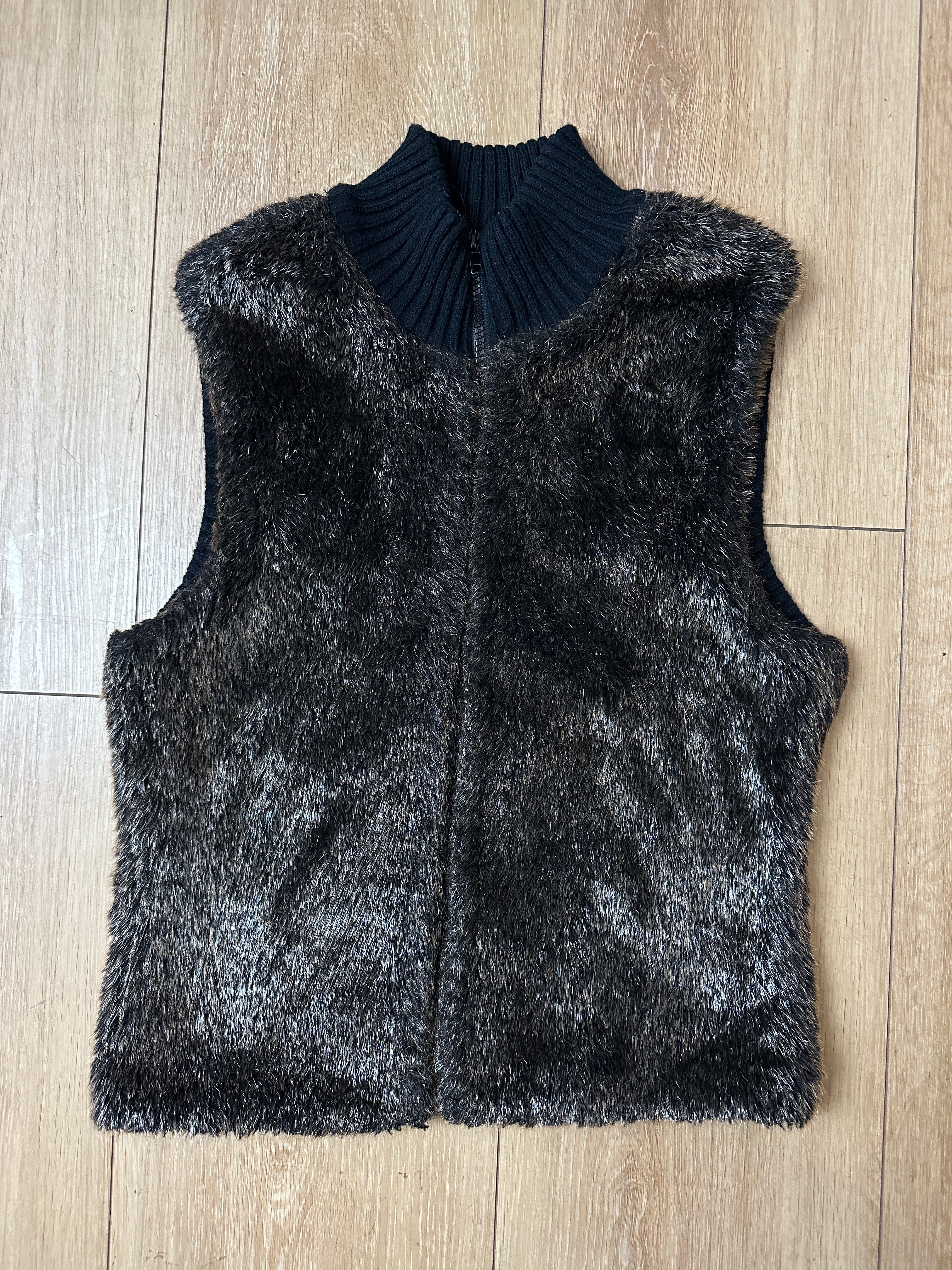 Vintage Faux Fur Vest M