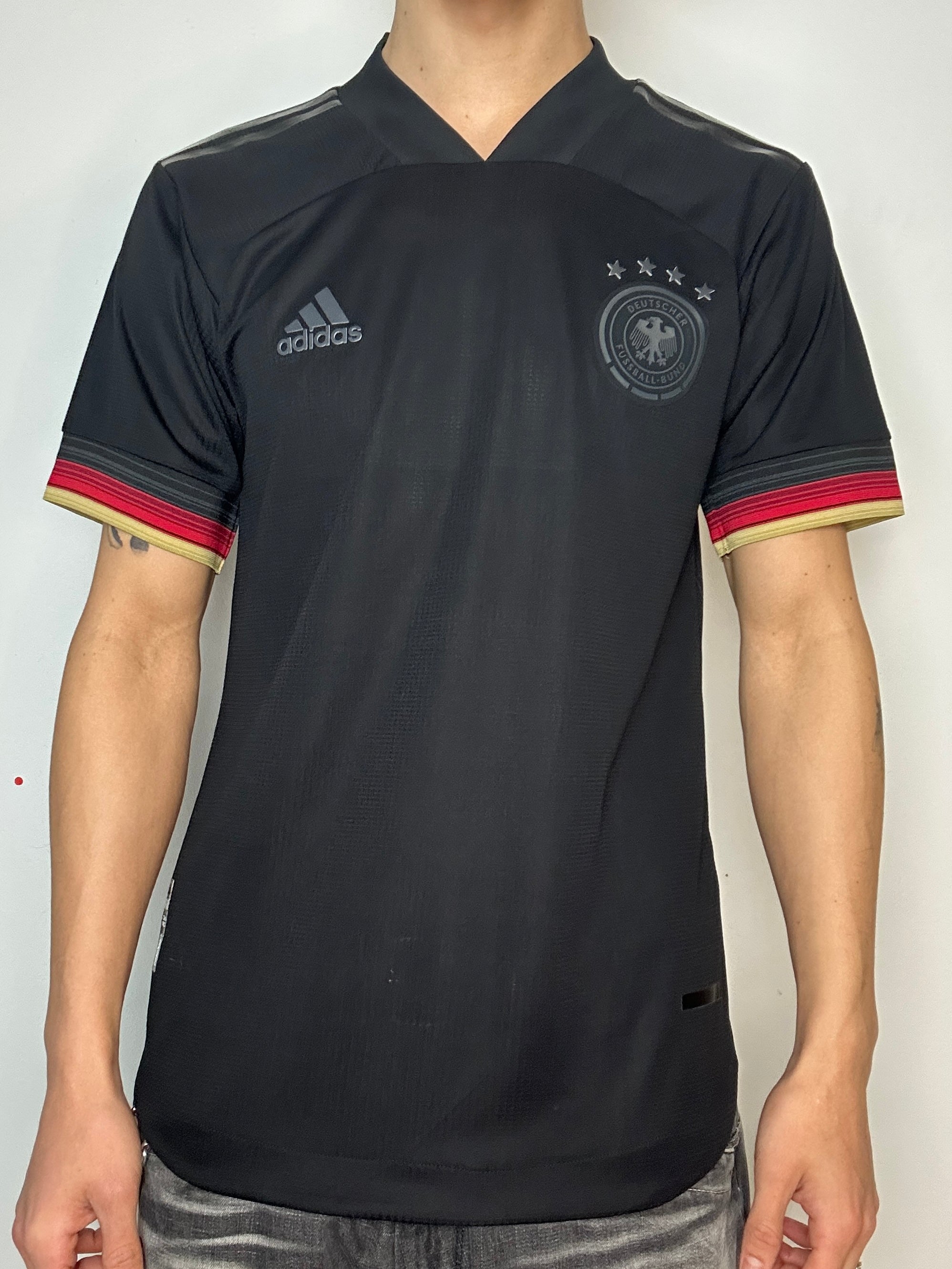 Vintage Adidas Germany 20/21 Black Jersey M