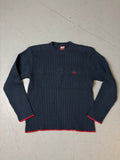 Vintage Quiksilver Dark Blue Knit Sweater M