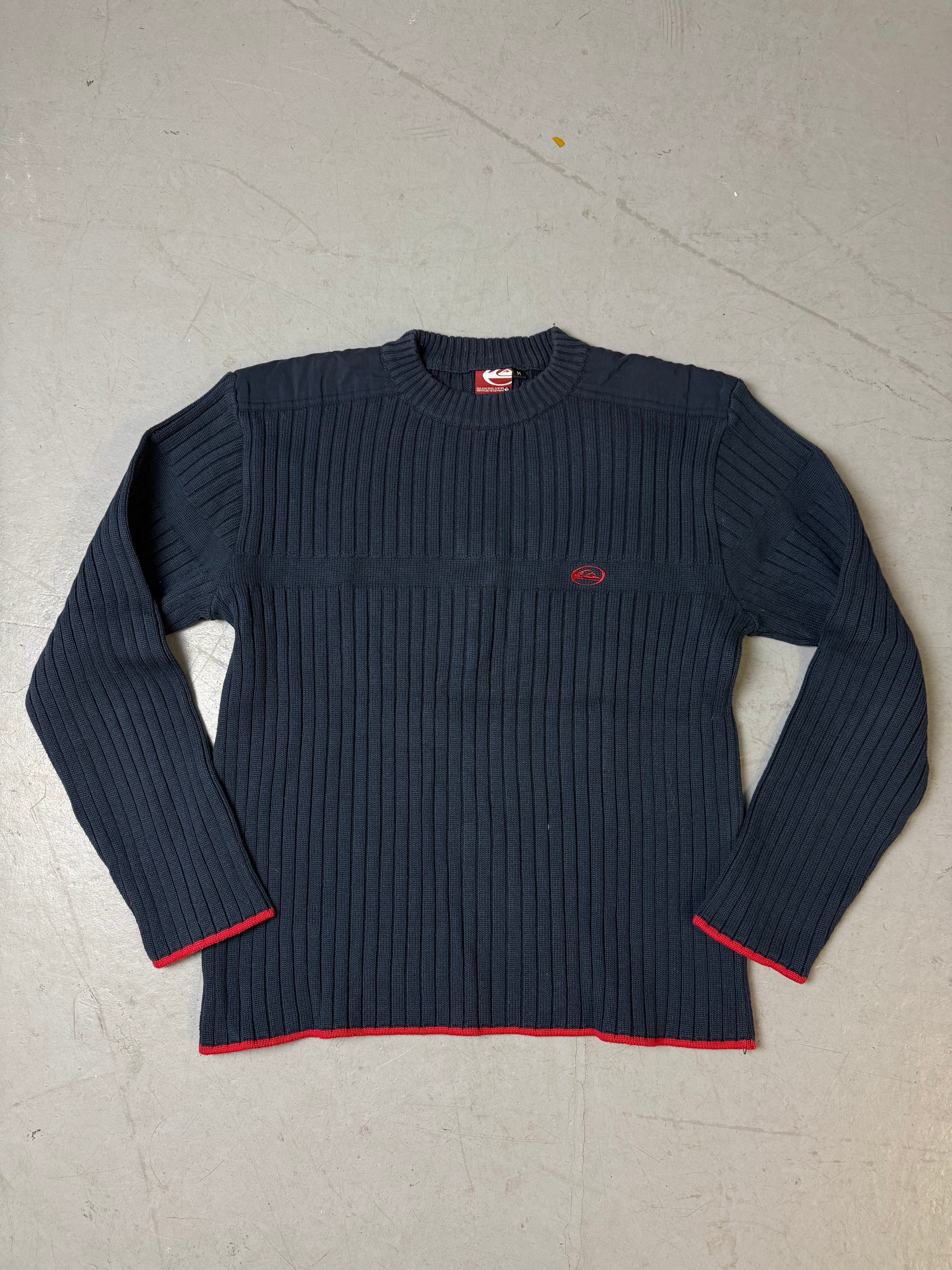 Vintage Quiksilver Dark Blue Knit Sweater M