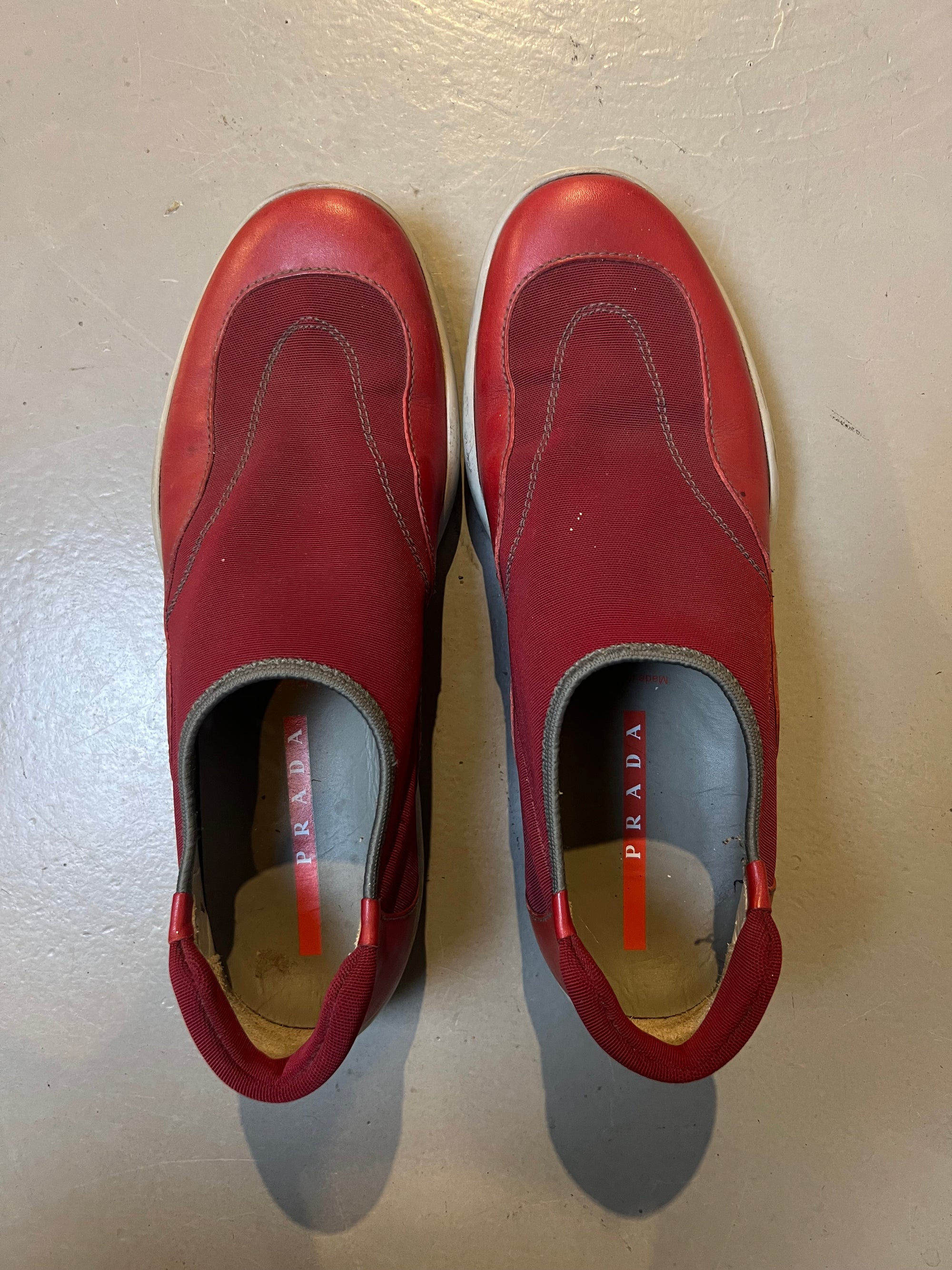 Vintage Red Prada Cups US 8 1/2