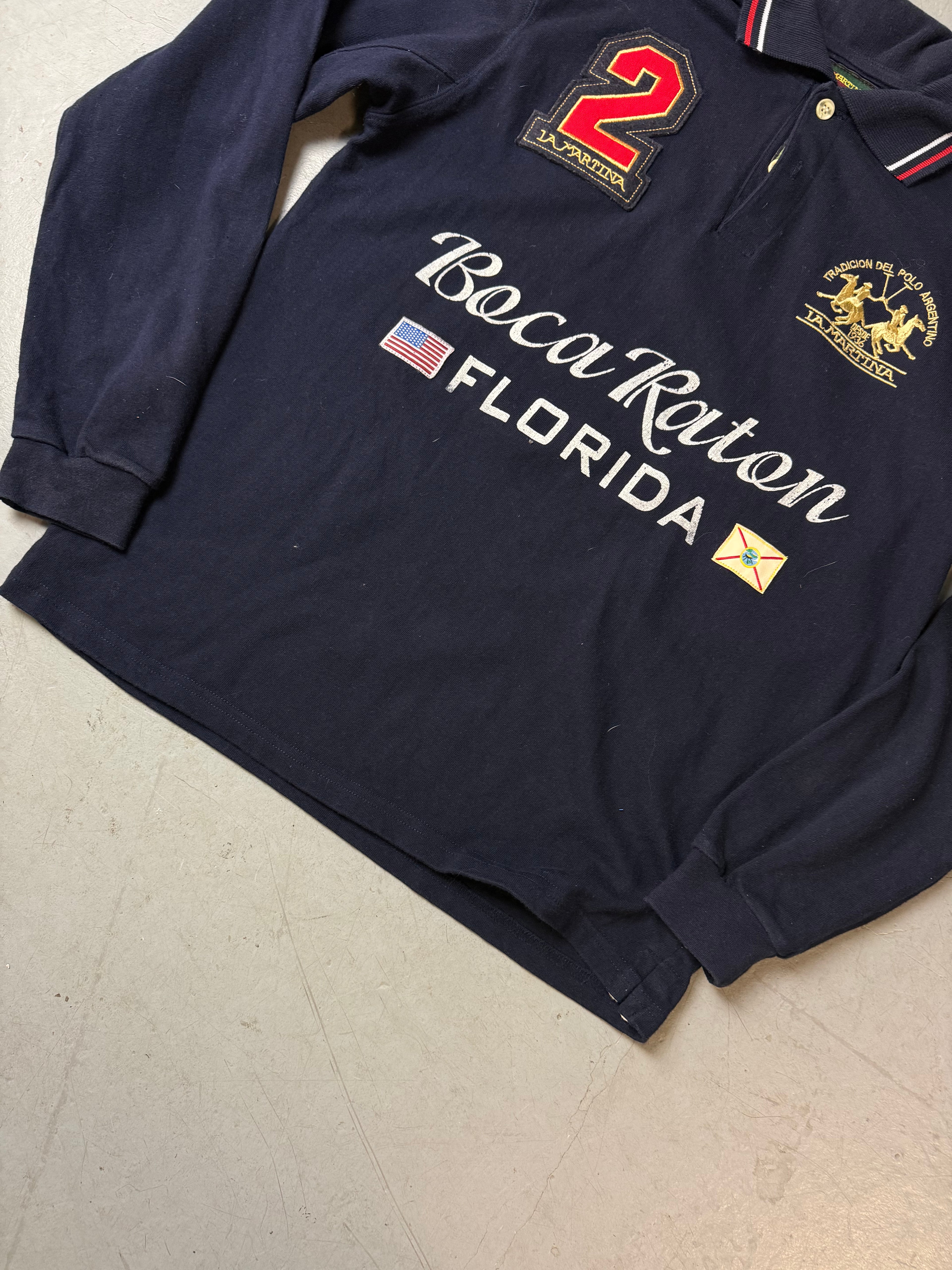 Vintage La Martina Dark Blue Longsleeve Polo M