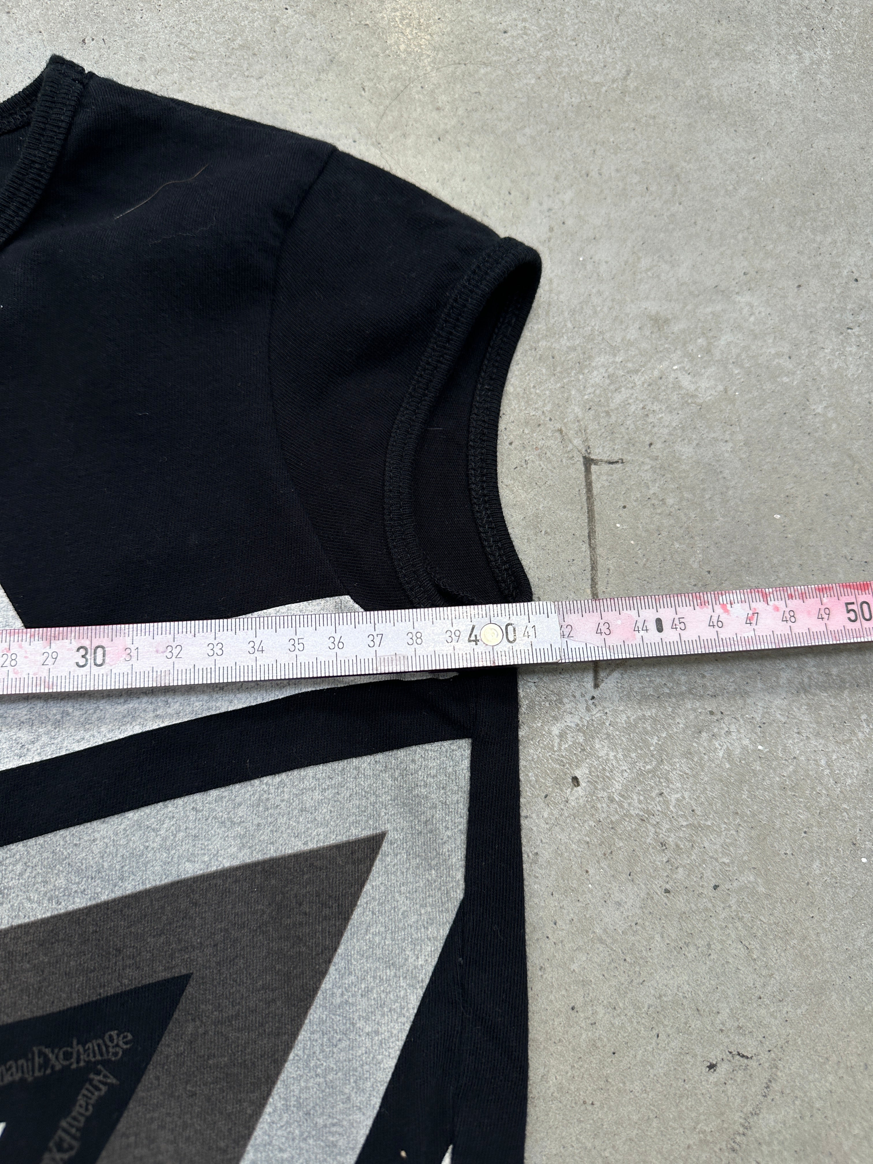 Vintage Armani Exchange Black Star Tank Top M