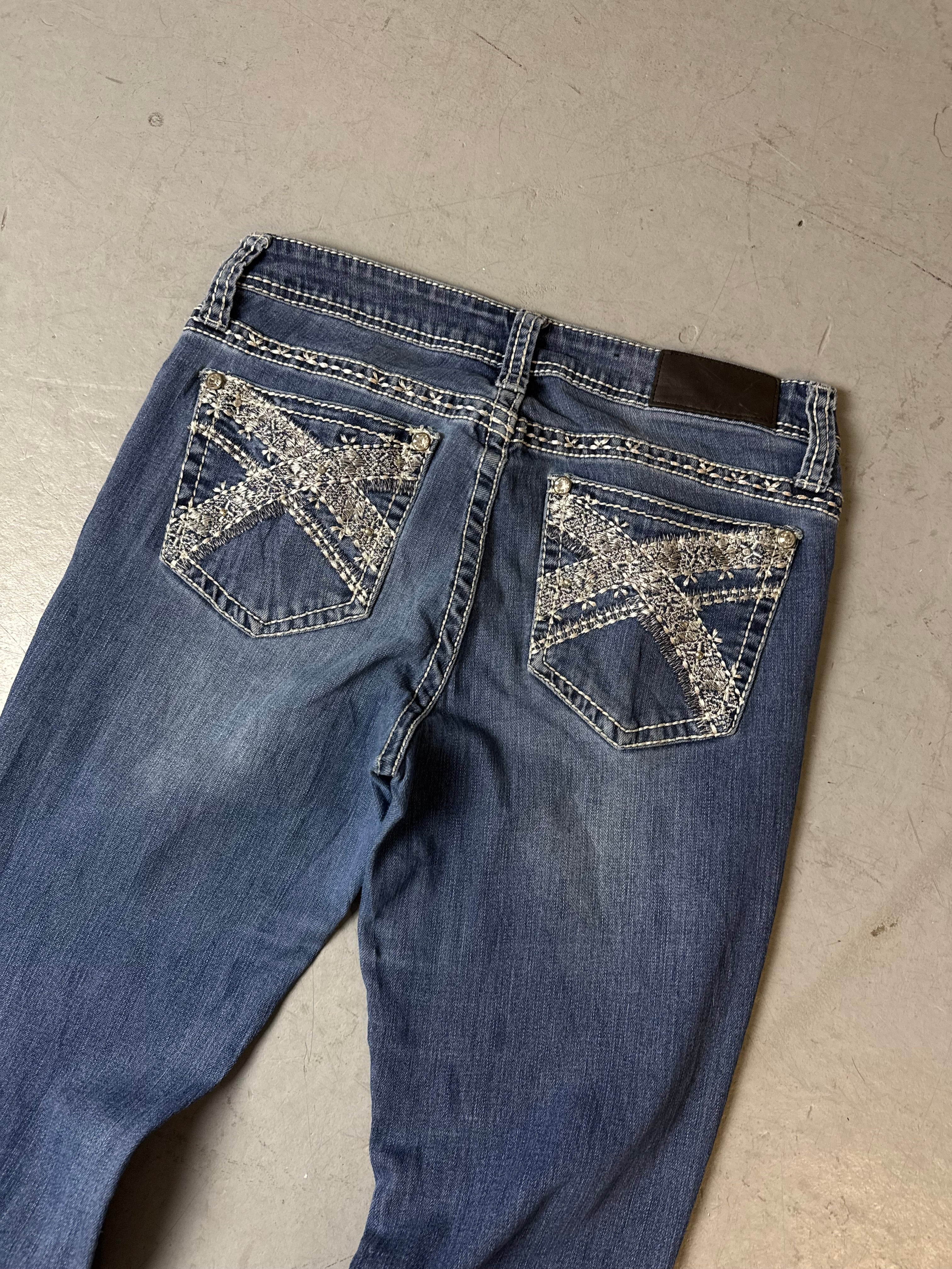 Detailbild von Vintage Shyanne Bootcut Denim with Backstitching M/L von hinten