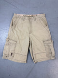 Vintage Ecko Unltd. Beige Cargo Shorts für Männer. Secondhand Y2K 2000s Fashion