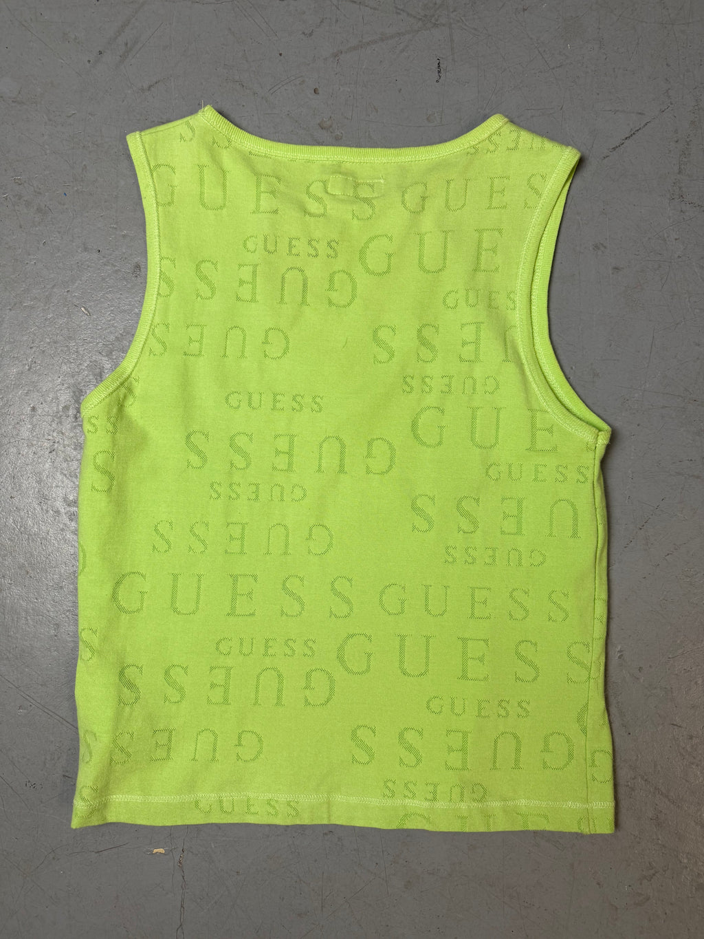 Produktbild von Vintage Guess Green Tank Top L von hinten