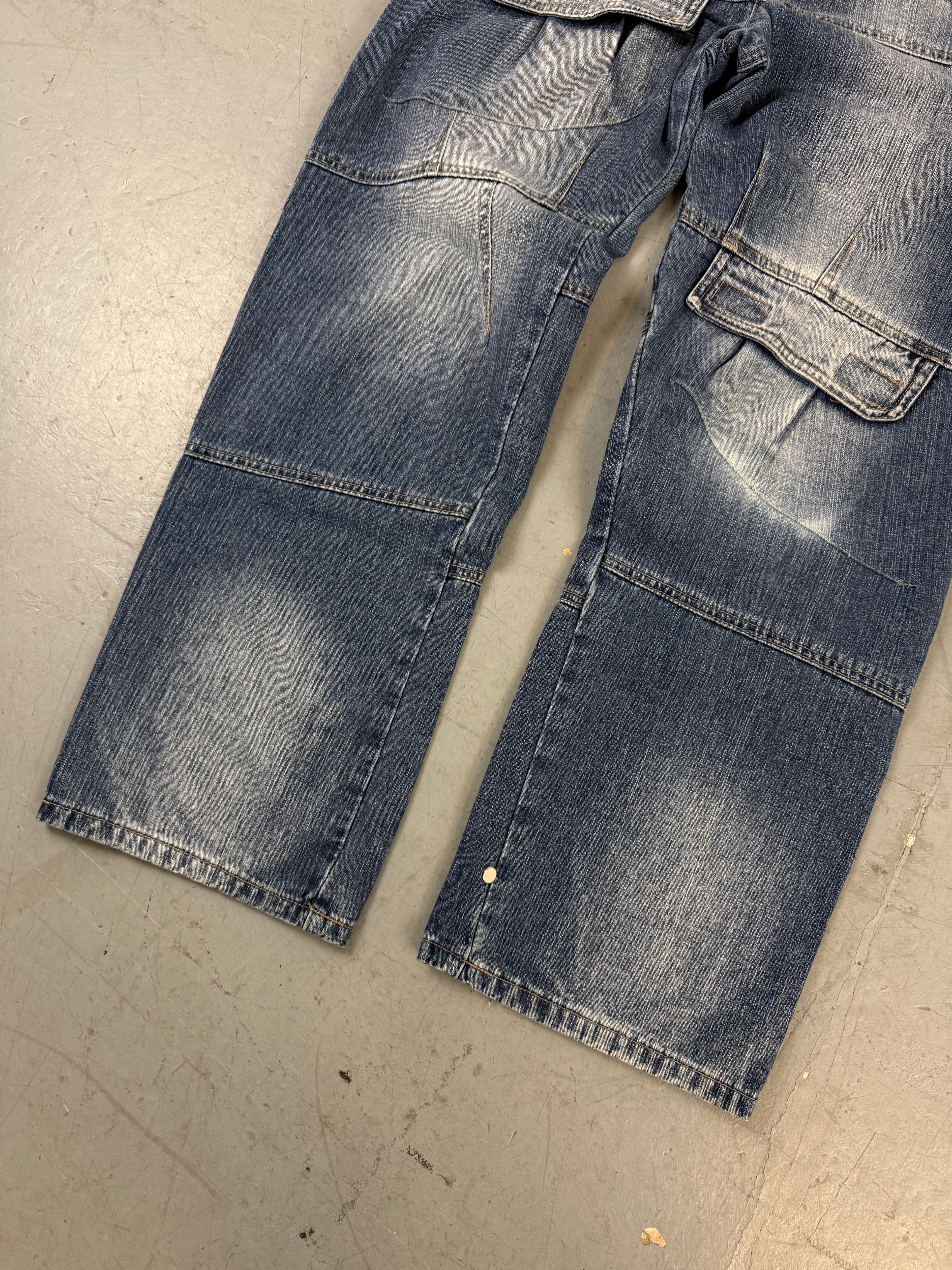 Vintage Blue Collection Straight Leg Low Waist Jeans  für Damen. Secondhand Y2K 2000s Fashion