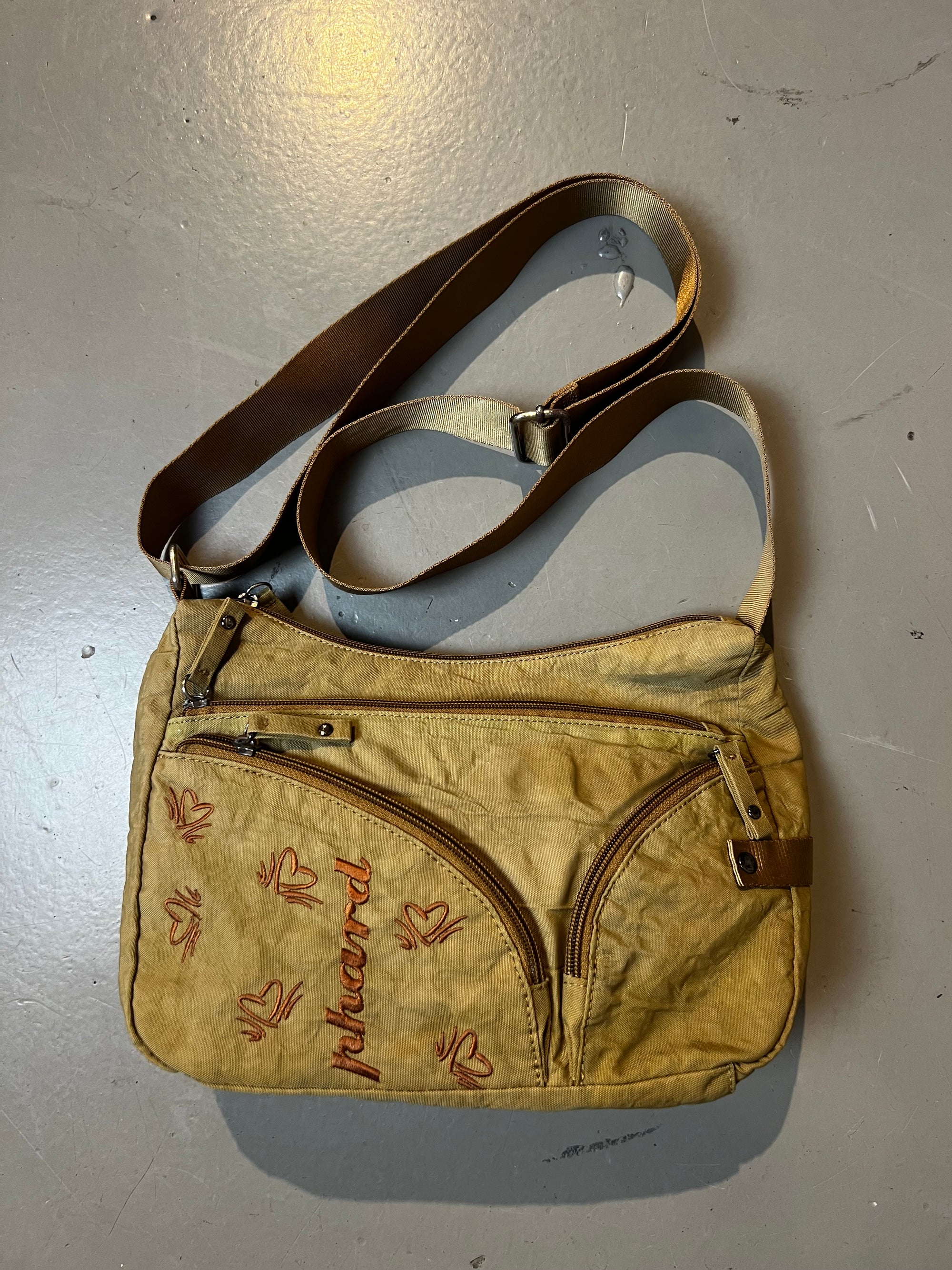 Vintage Phard Khaki Crossbody Bag
