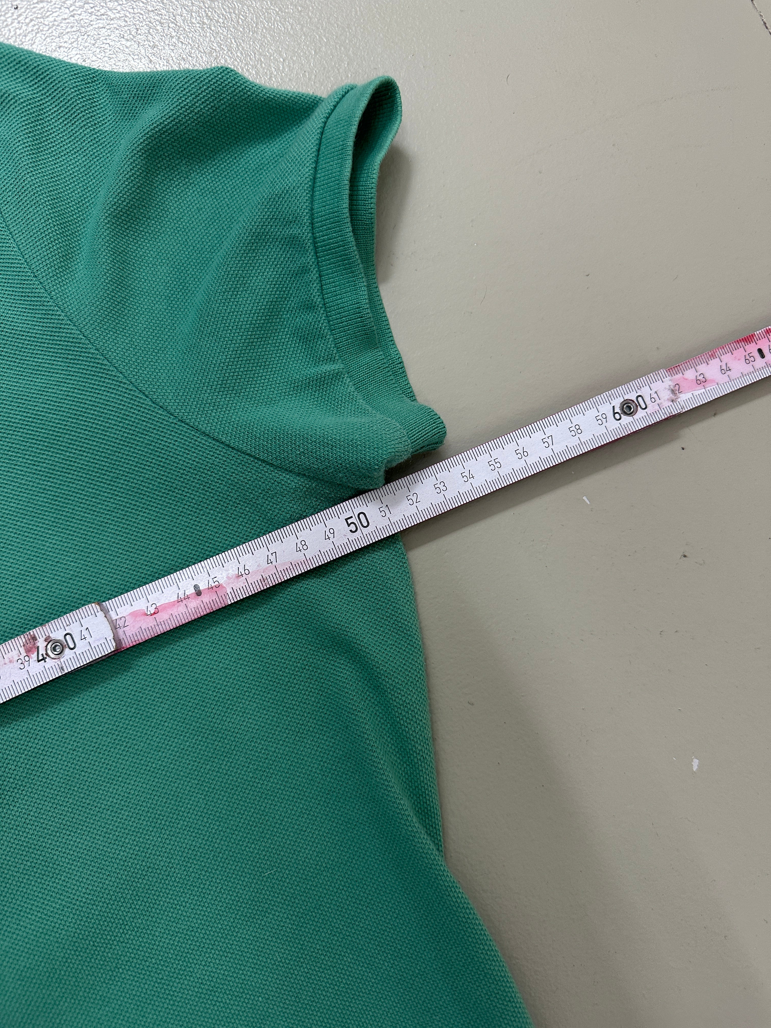 Vintage Polo Ralph Lauren Mint Green Polo Shirt für Herren. Y2K Second Hand 2000s Fashion 