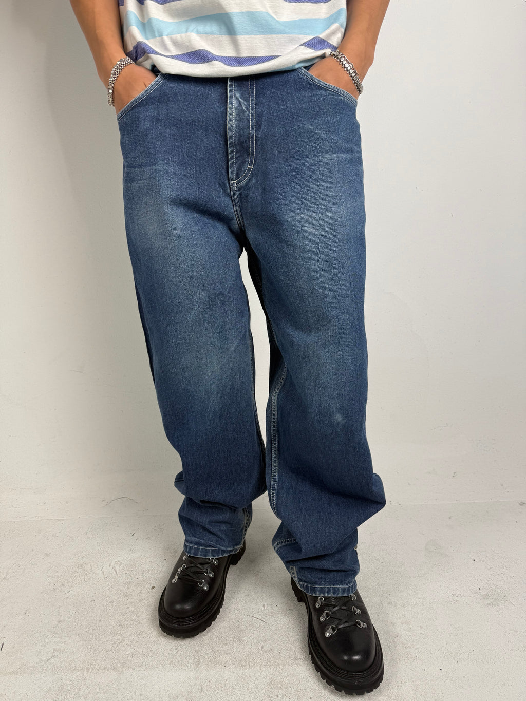 Vintage Dickies Blue Denim Baggy Jeans S/M