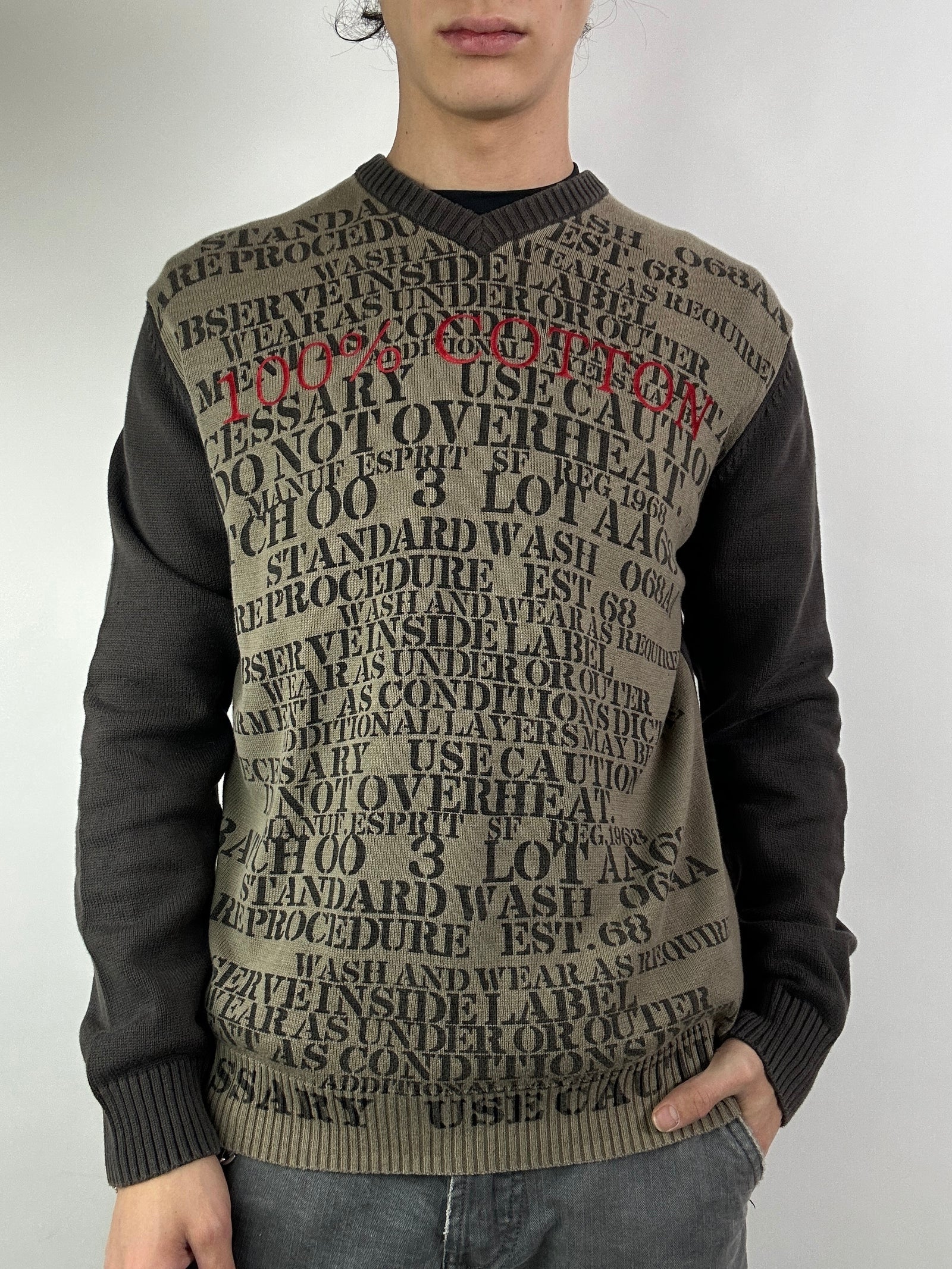 Vintage Esprit Brown Knit Sweater M