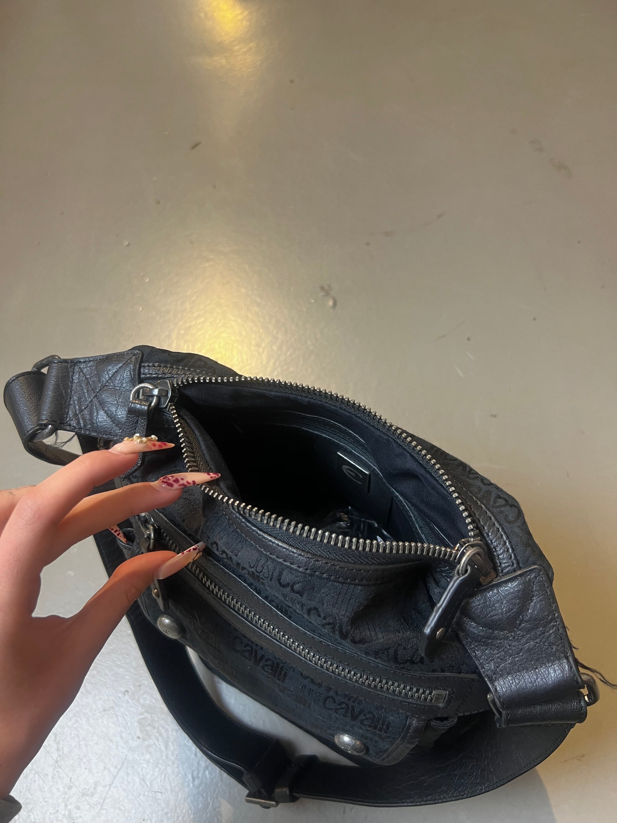 Vintage JustCavalli Black Crossbody Bag