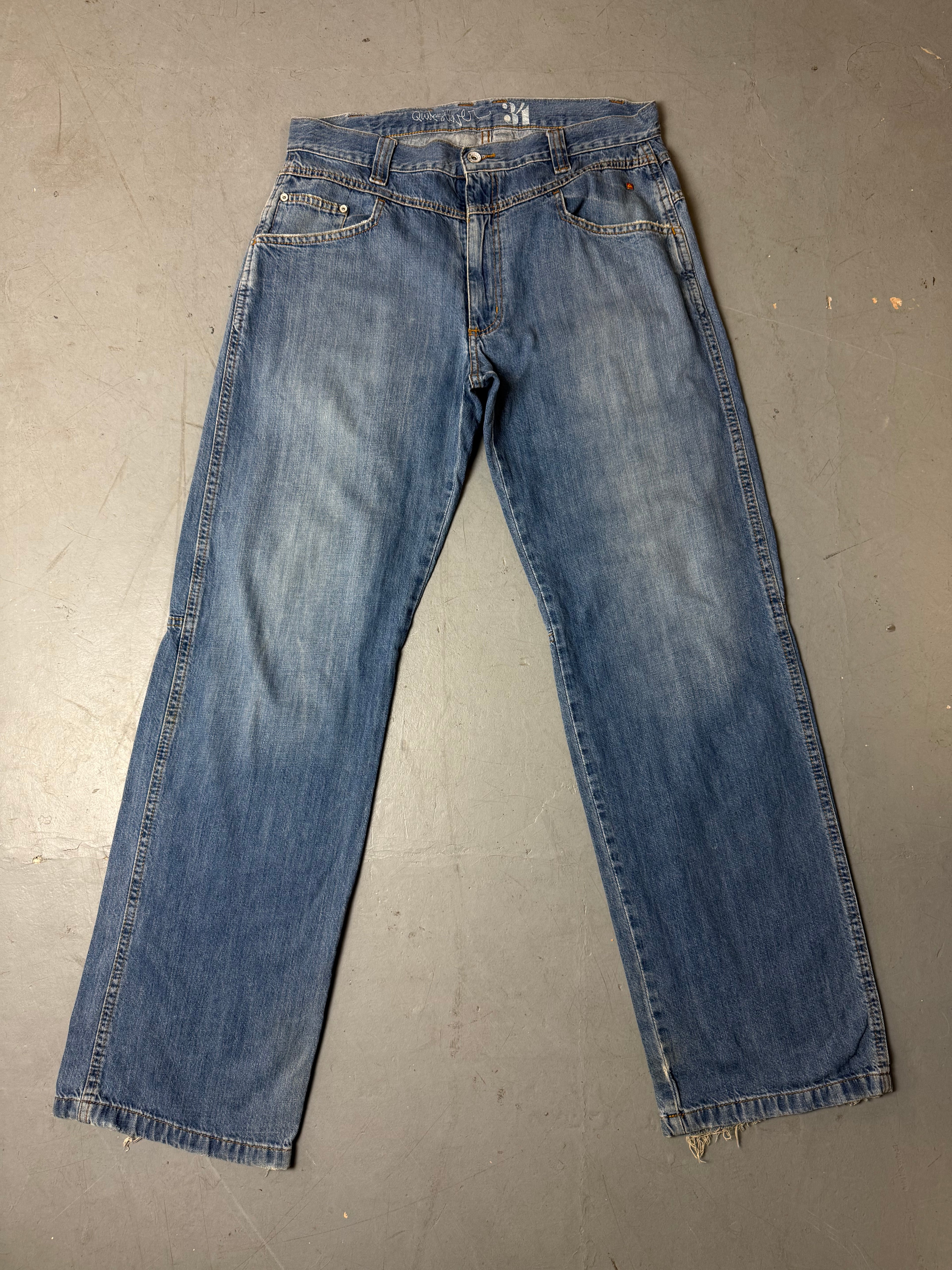Vintage Quicksilver Light Blue Baggy Jeans L