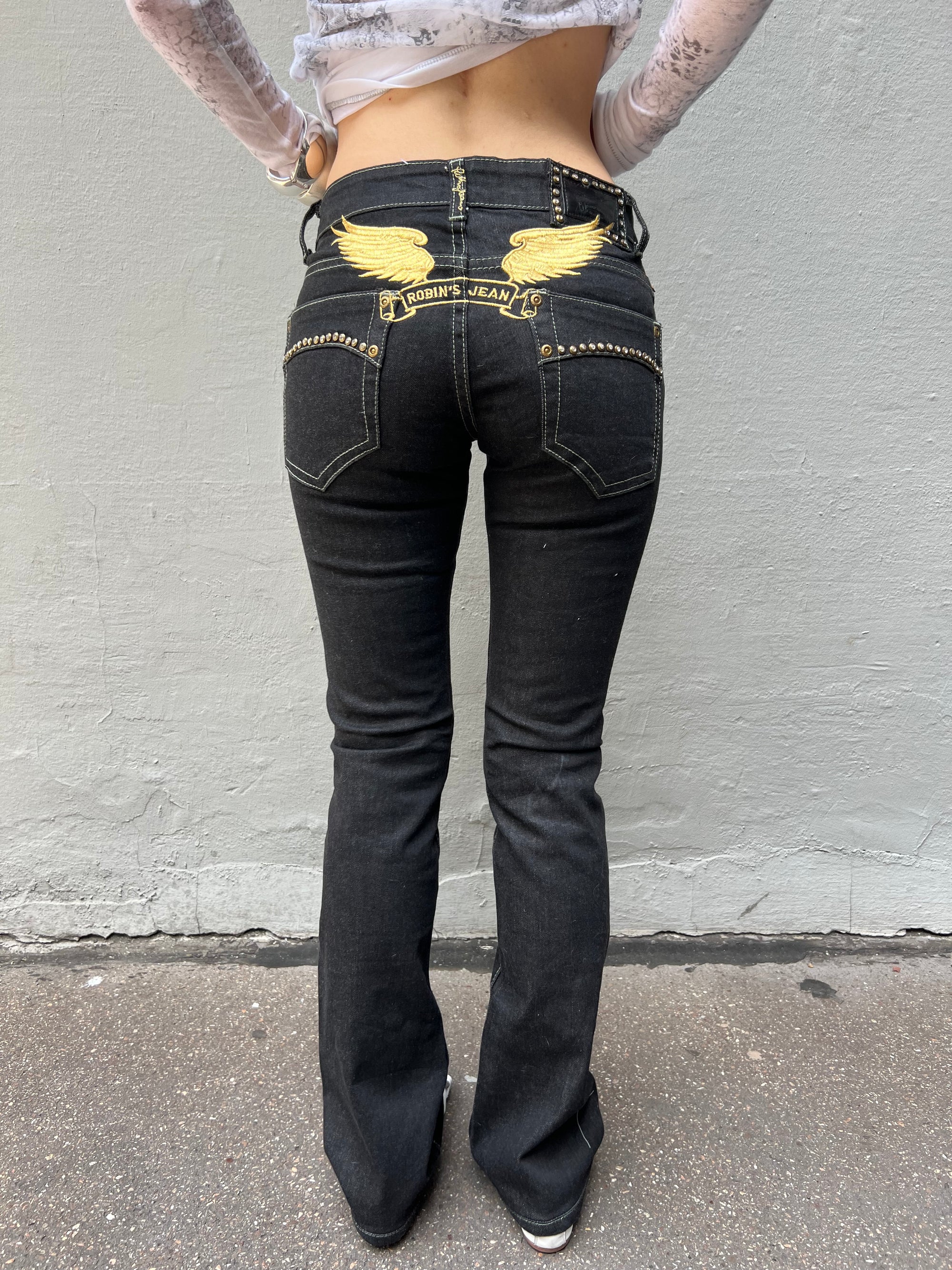 Vintage Black Robin Jean Denim XS/S