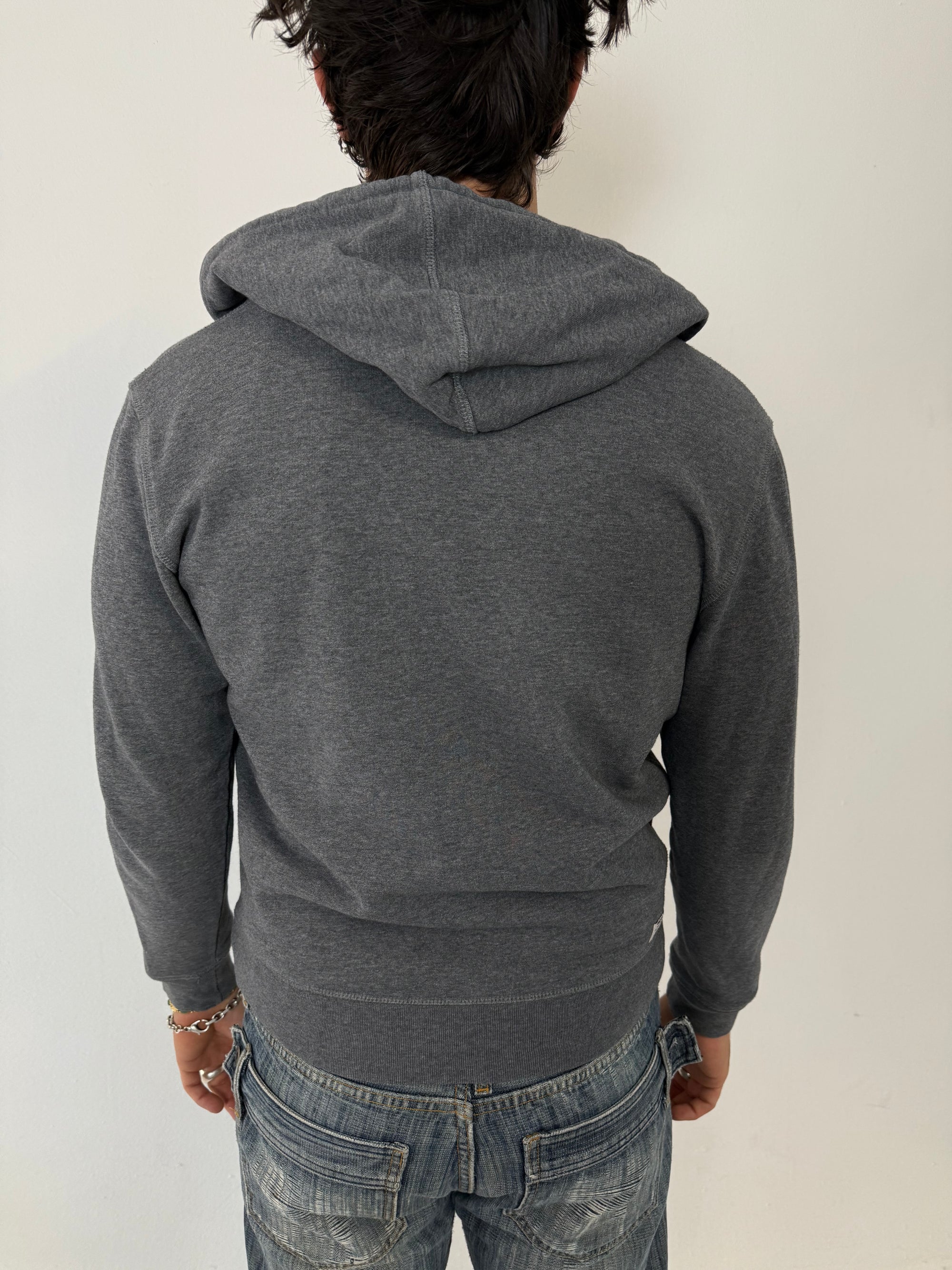 Vintage Diesel Grey Zip Up Hoodie M/L