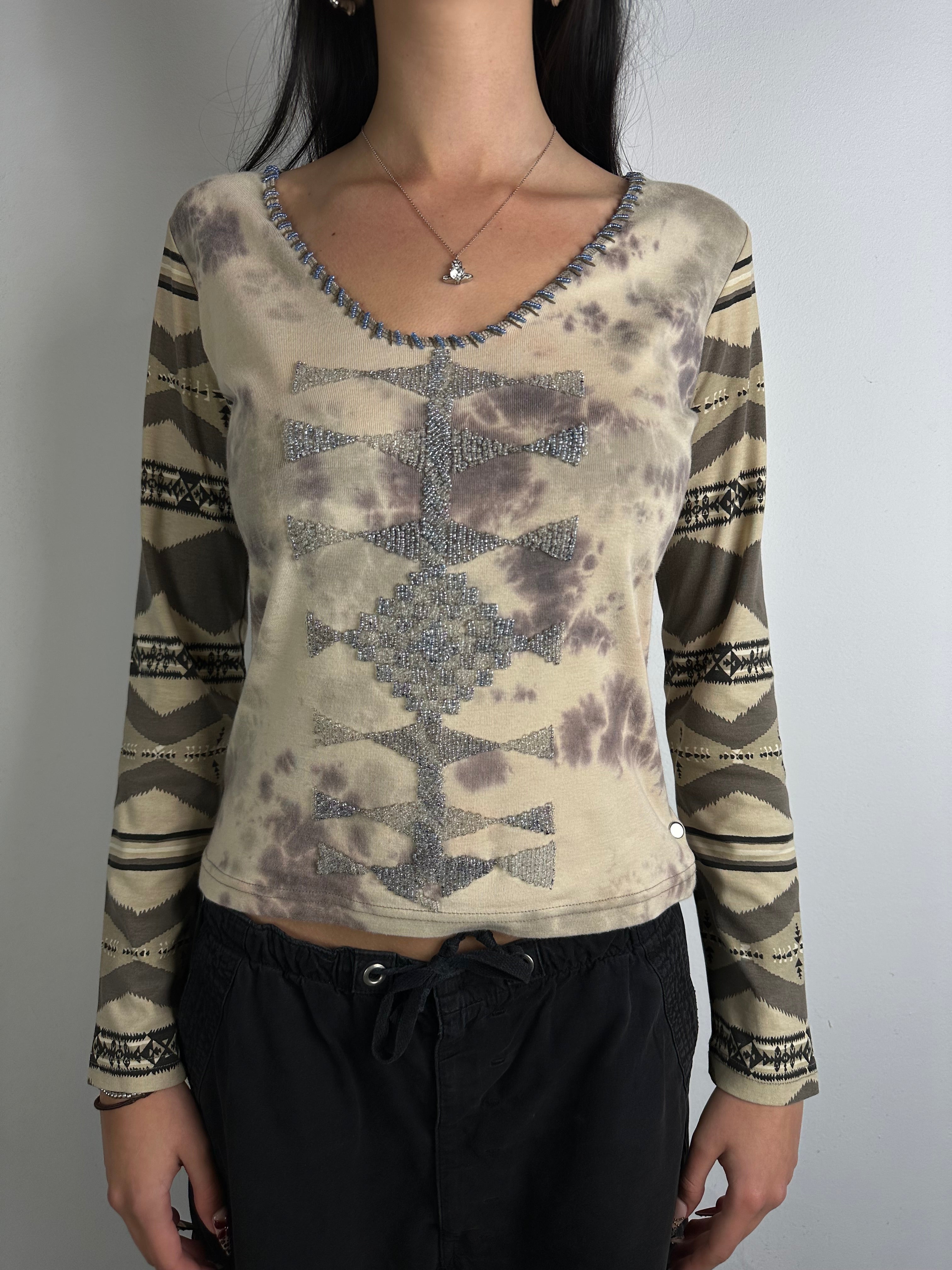 Vintage Marlboro Classics Printed Lingsleeve S/M