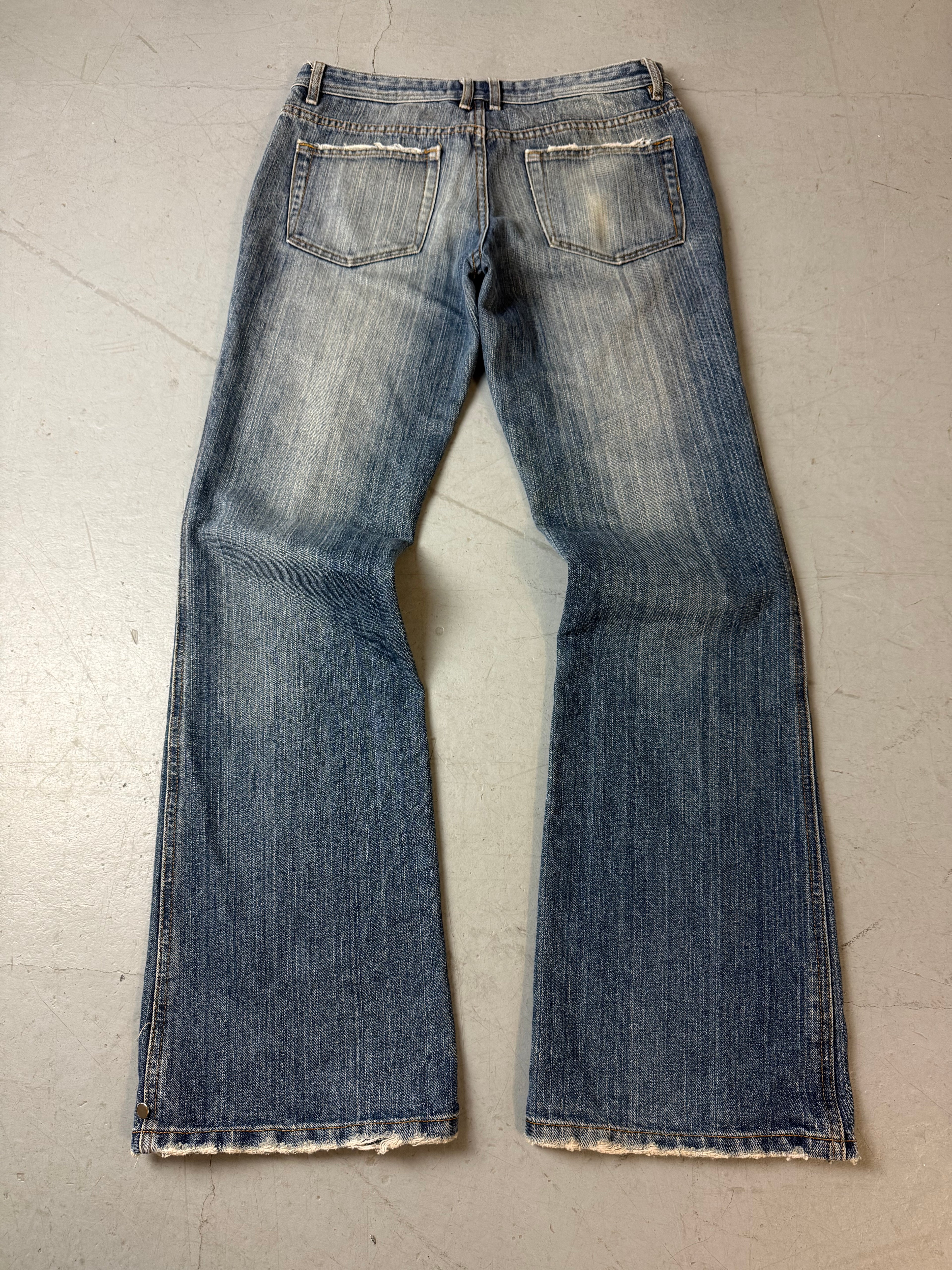 Vintage Kuki Jeans Low Waist Straight Leg Jeans. Y2K Second Hand 2000s Fashion