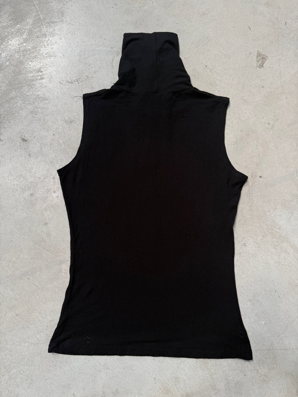 Vintage Motivi Black Rhinestone Turtleneck für Damen Y2K Second Hand Fashion