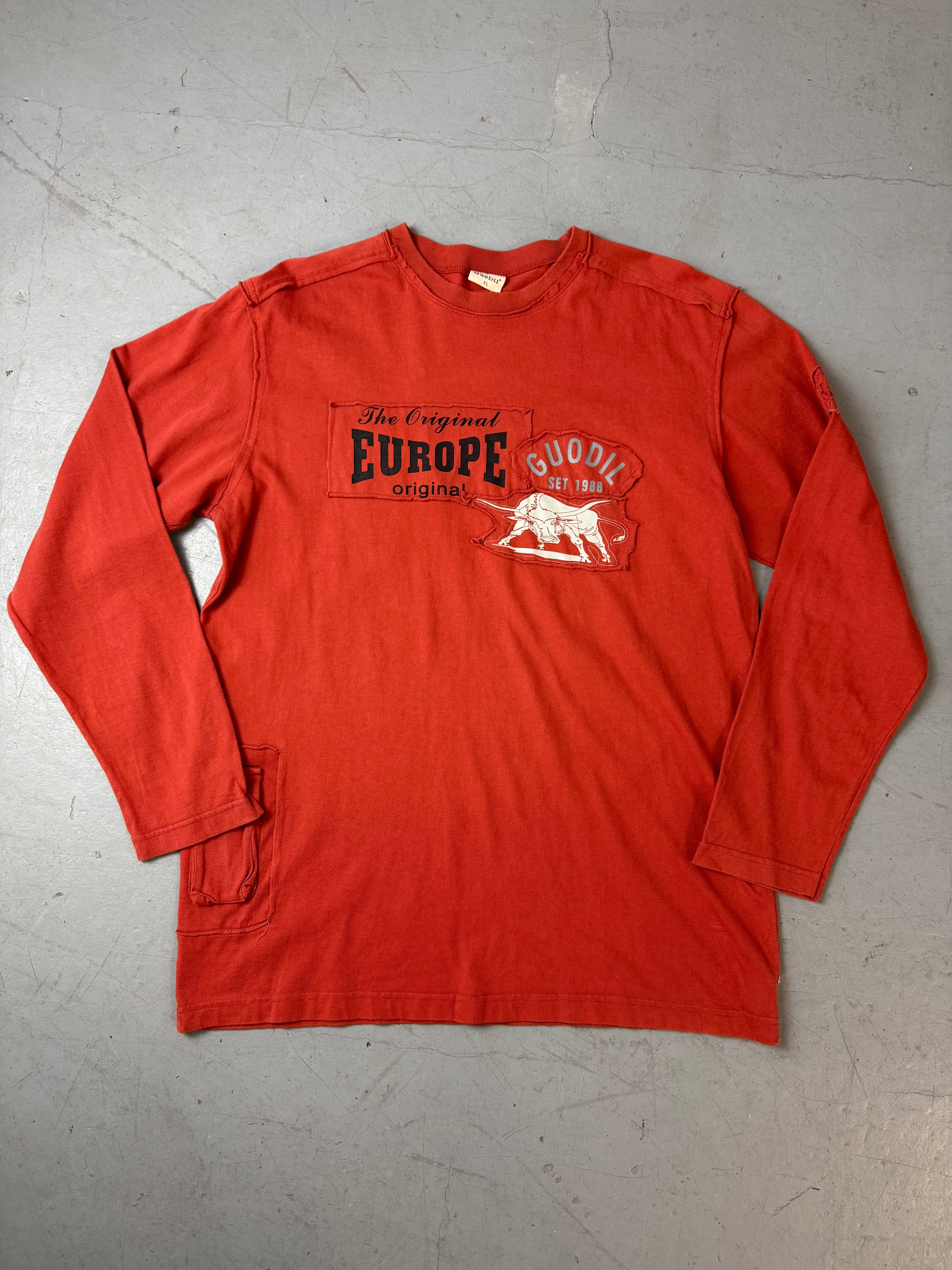 Vintage oranges Longsleeve für Herren. Y2k 200ps fashion 