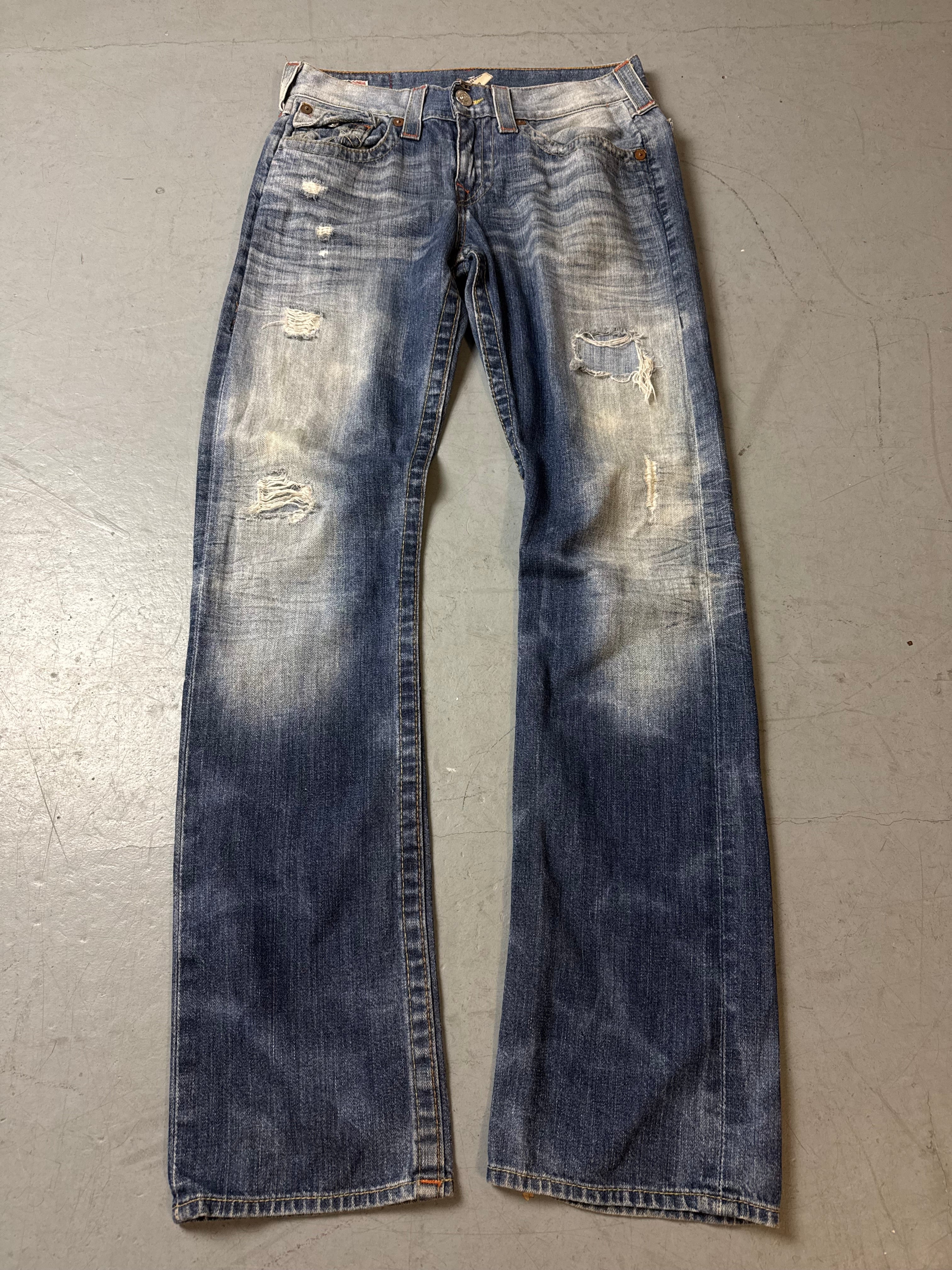 Produktbild von Vintage True Religion Bootcut Denim von vorne 