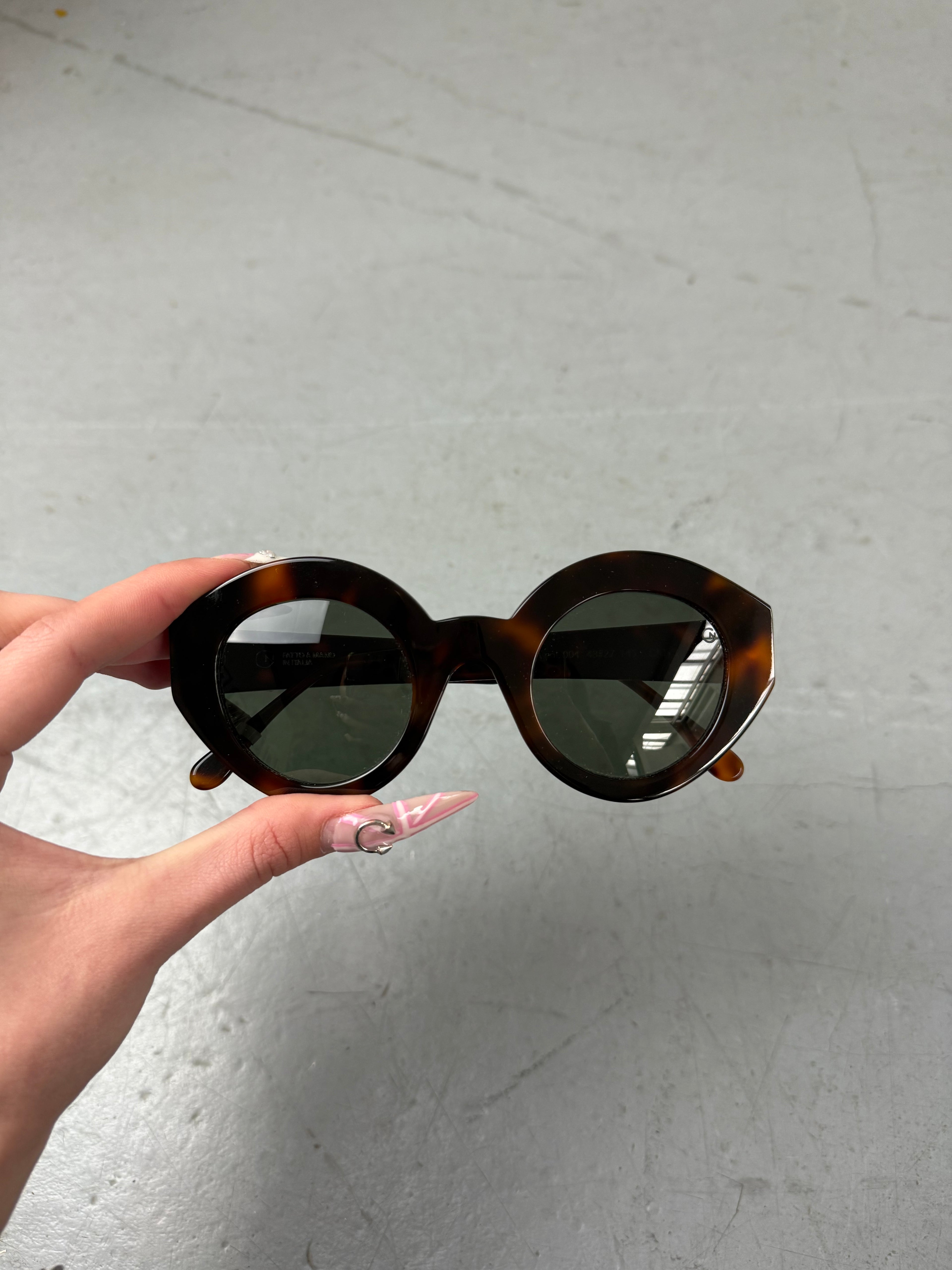 Giorgio Namini Brown Sunglasses Unisex. Secondhand 2000s Fashion