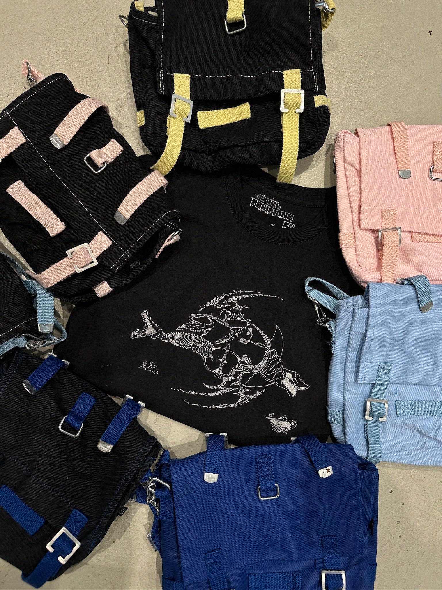 BUNDLE: Still Thrifting 2025 Merch Tee + Dyed Bag