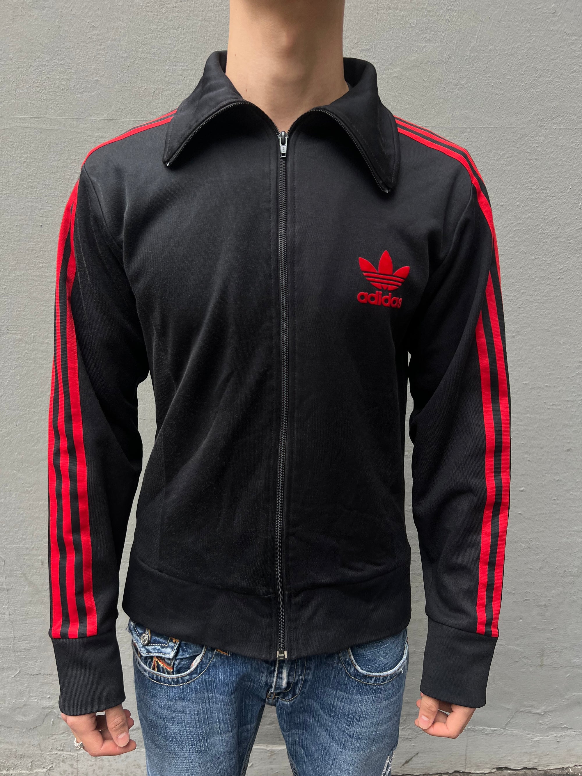 Vintage Adidas Track Jacket Red/Black M/L
