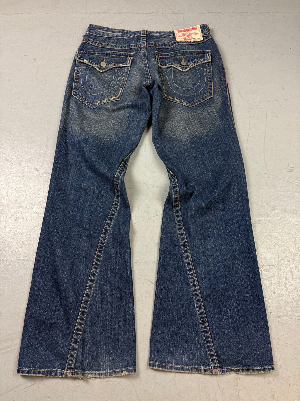 Vintage True Religion Dark Blue Flared Denim M/L