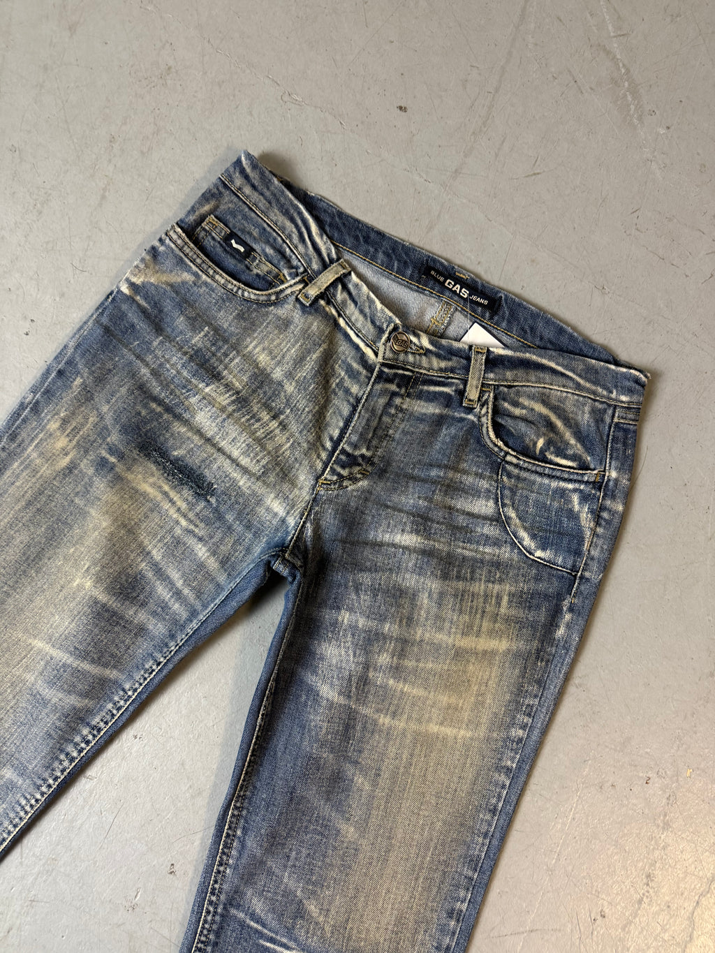 Vintage GAS Blue Washed Bootcut Jeans S