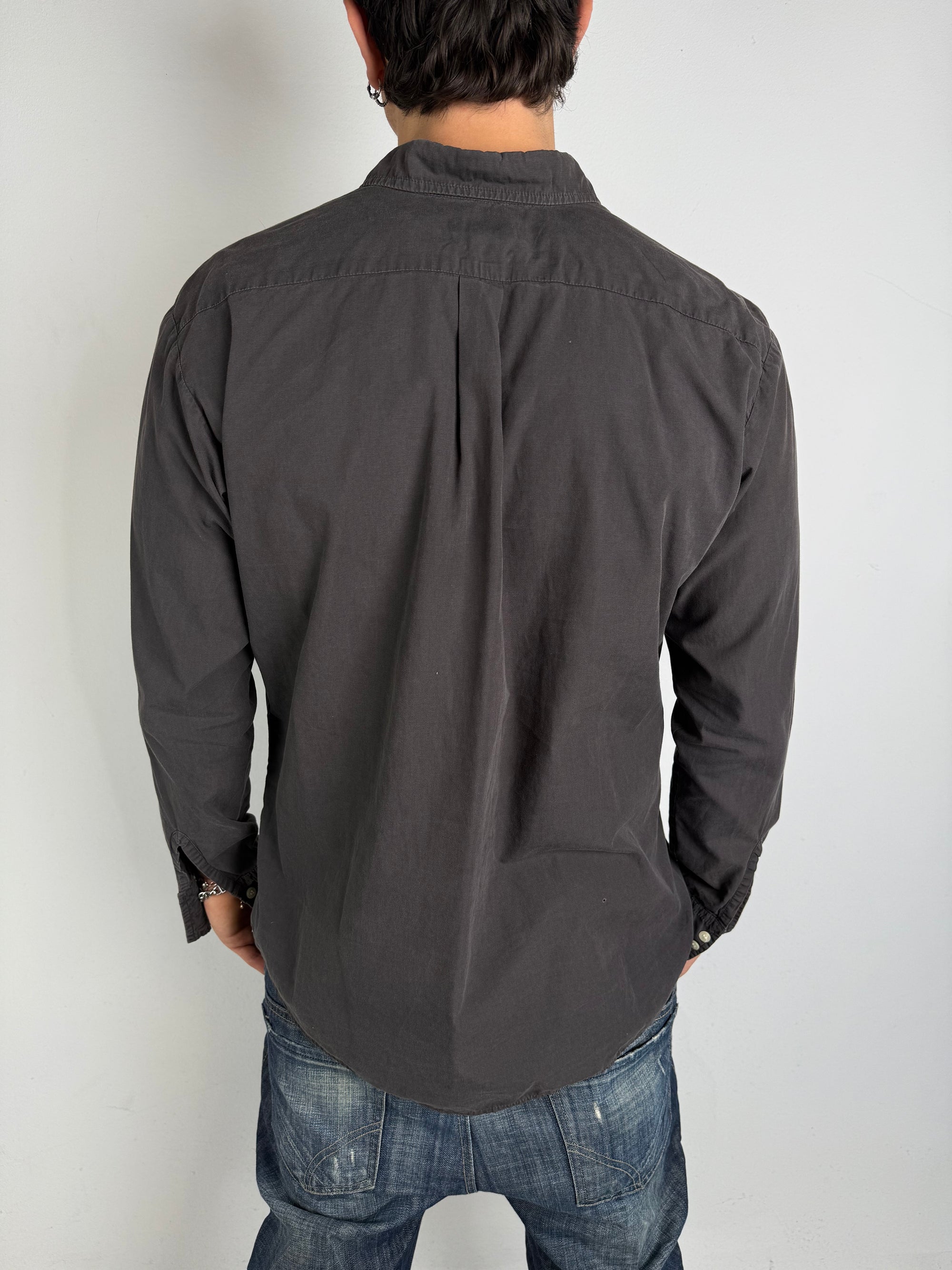 Vintage Diesel Grey Button Up Shirt L