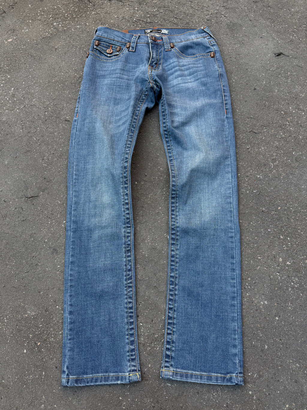 Y2K Laguna Beach „New Crystal Cove“ Mid Waist Denim für Damen. Y2K 2000s Fashion