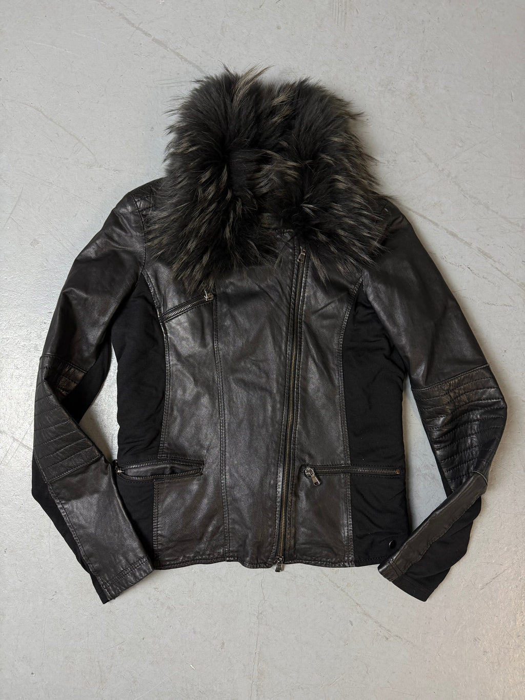 Produktbild von Vintage KAOS Italian Leather Jacket von vorne