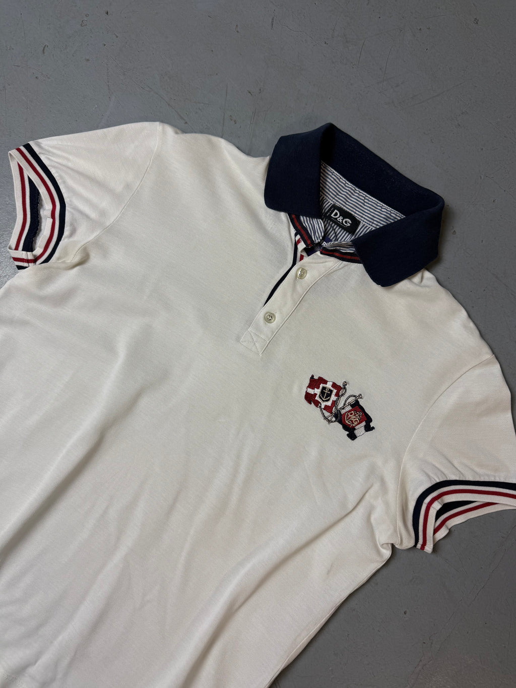 Vintage Dolce&Gabbana White Polo S