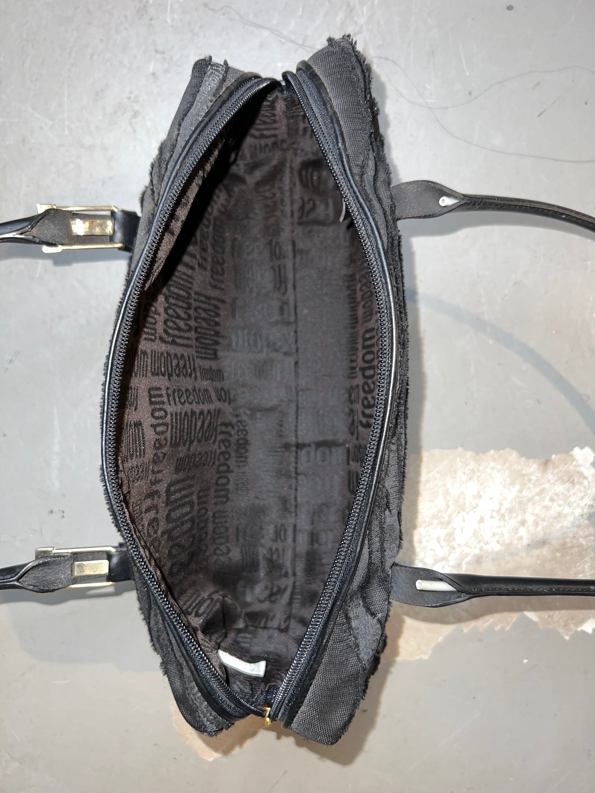 Vintage Roberto Cavalli Freedom All Black Bag