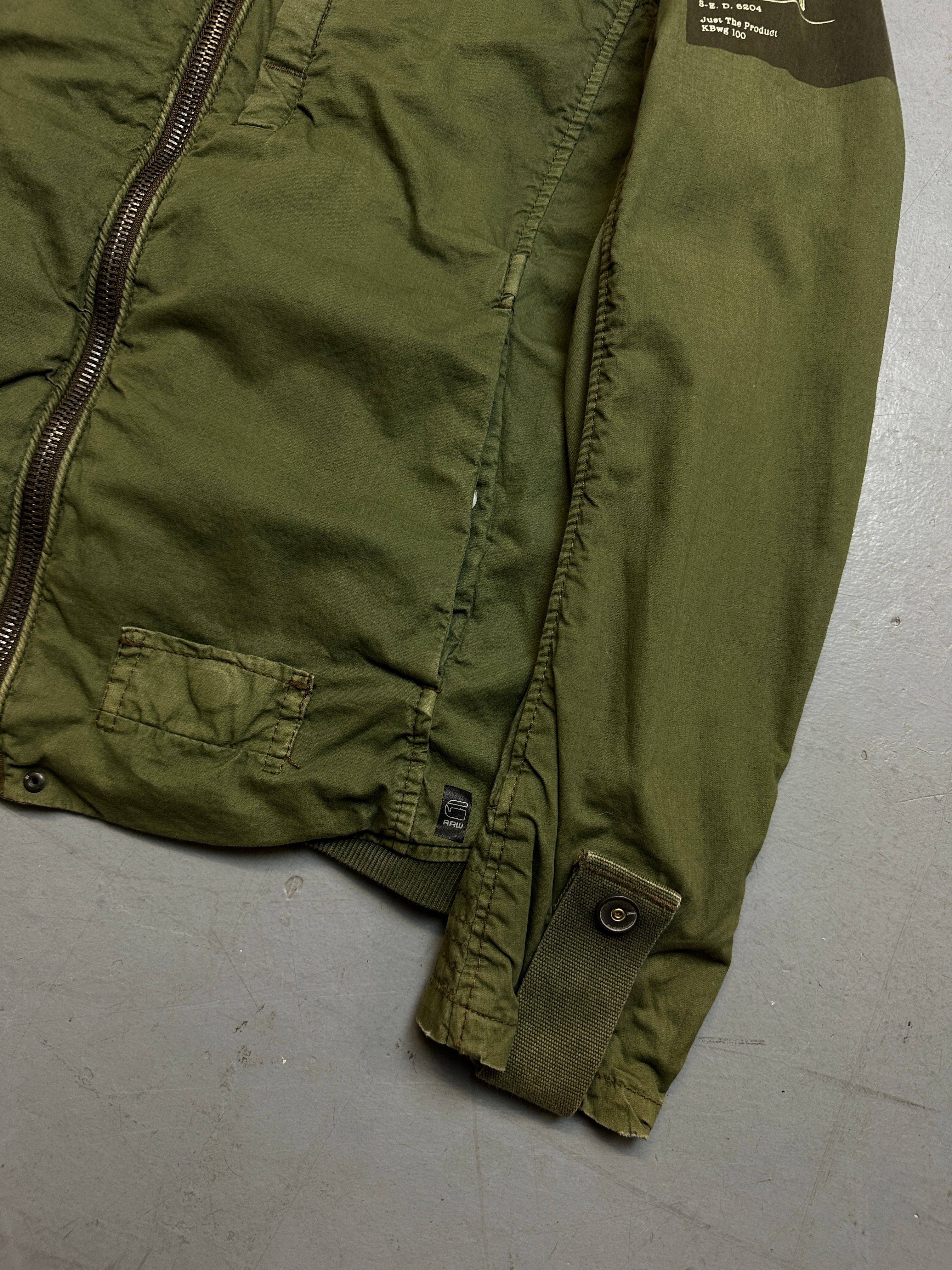 Vintage G-Star Raw Green Jacket unisex. Y2K Second Hand 2000s Fashion